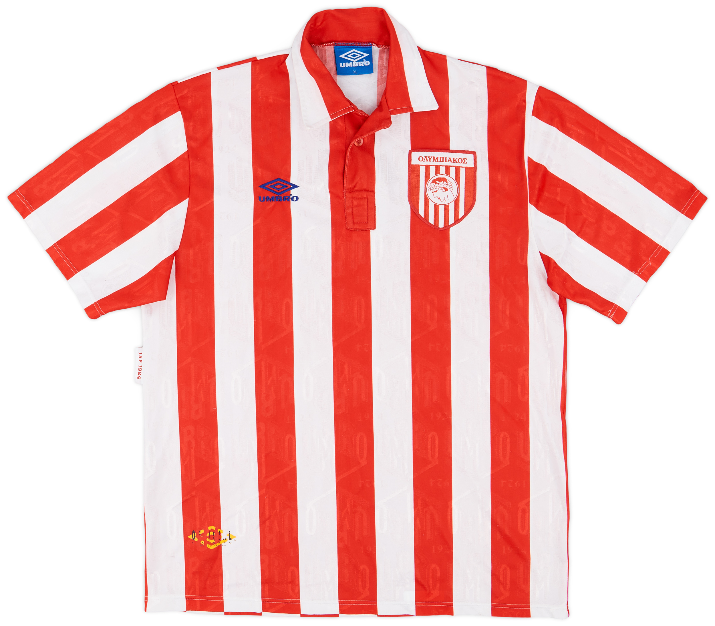 1992-93 Olympiakos Home Shirt - 8/10 - (XL)