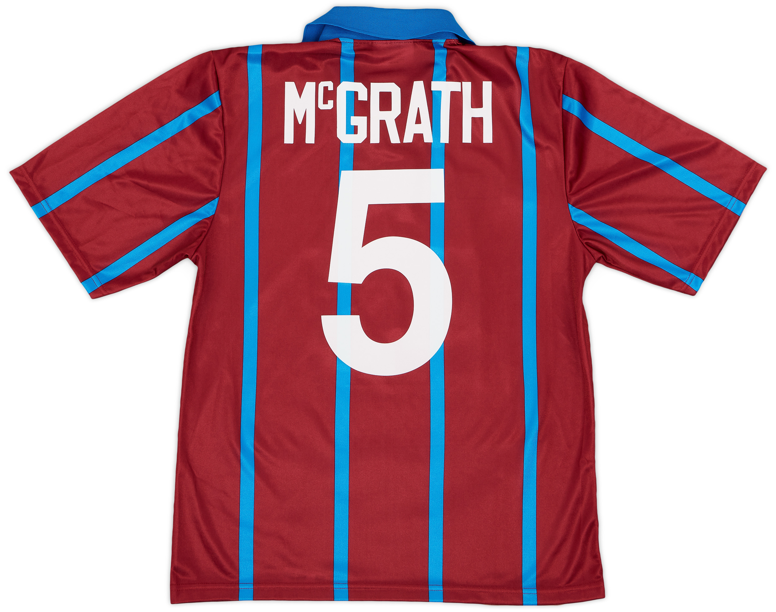 1993-95 Aston Villa Home Shirt McGrath #5 - 9/10 - (M)