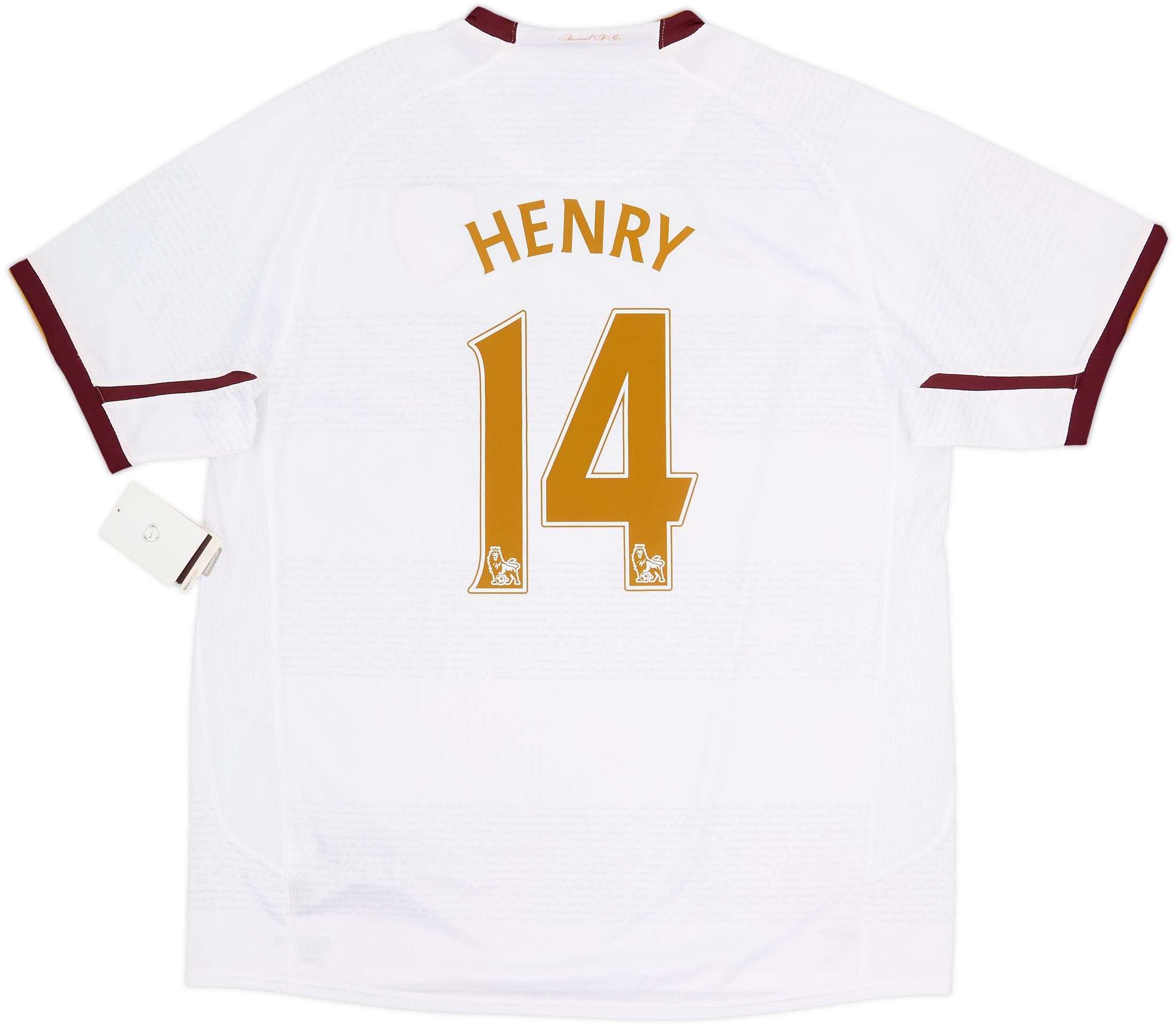 Arsenal 07-08 3rd 【14 Henry】 2007-08 Arsenal Away Shirt Henry #14 (XL)