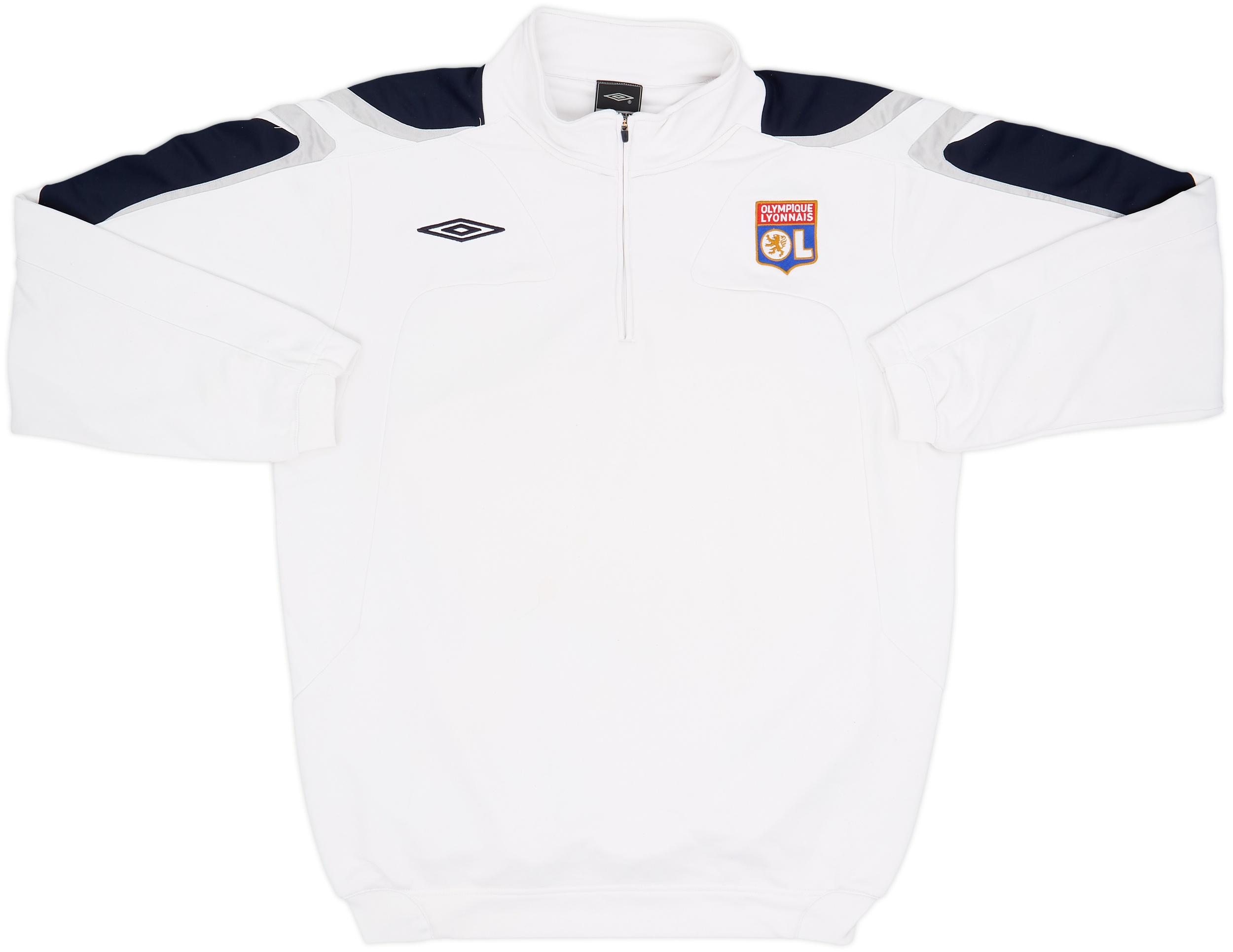 2007-08 Lyon Umbro 1/4 Zip Drill Top - 7/10 - (XL)