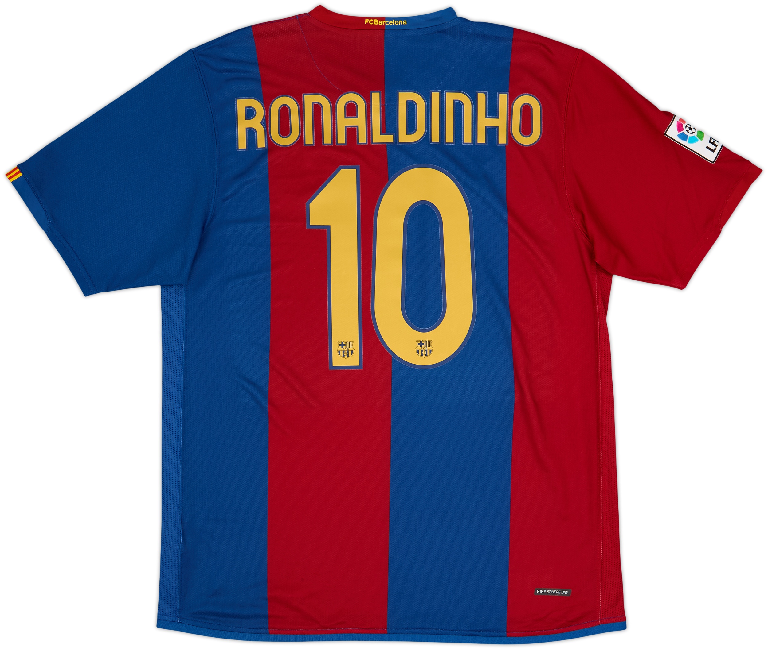 2006-07 Barcelona Home Shirt Ronaldinho #10 - 8/10 - (L)