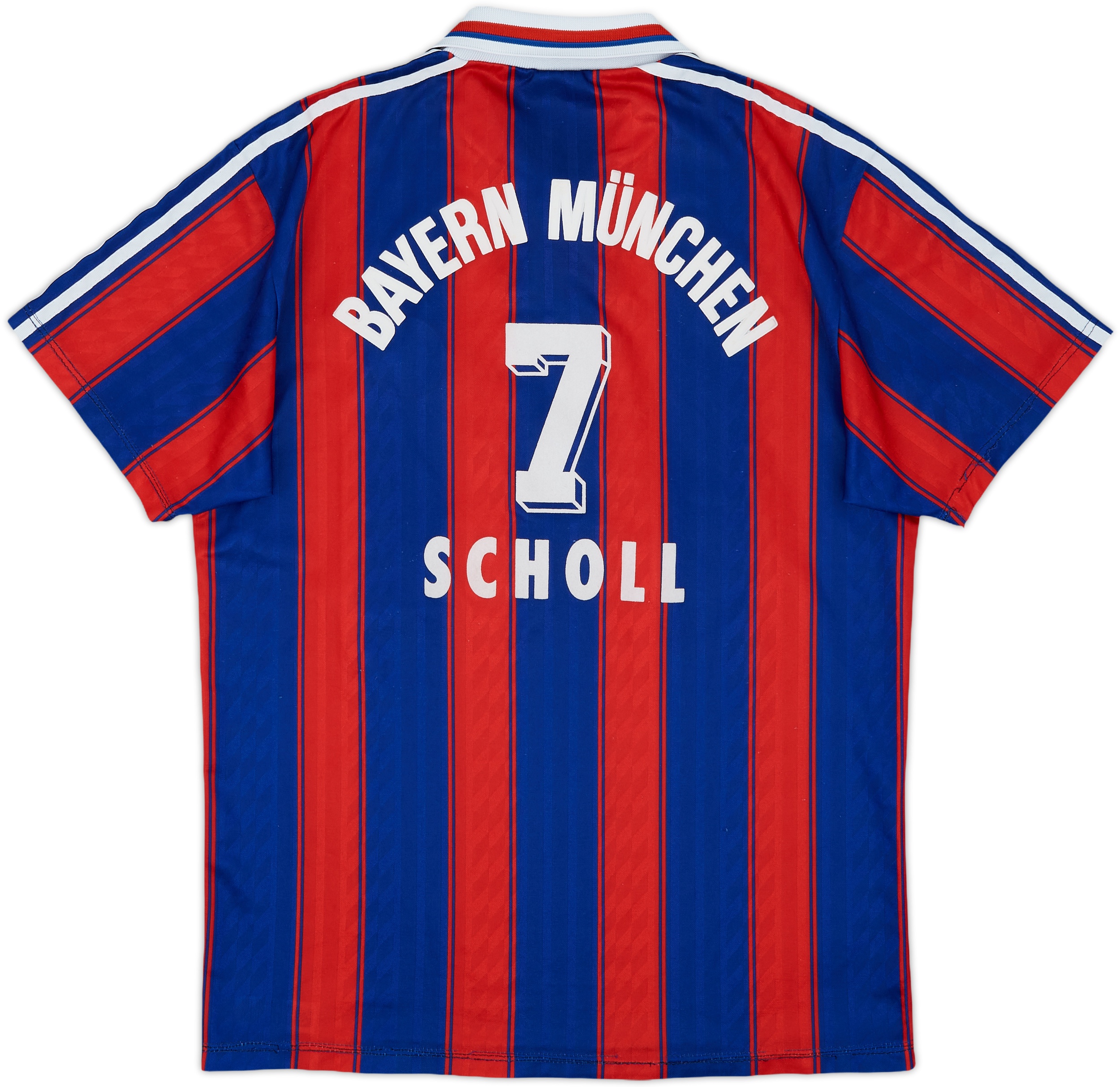 1999-01 Bayern Munich Home Shirt Scholl #7 - 8/10 - (S)