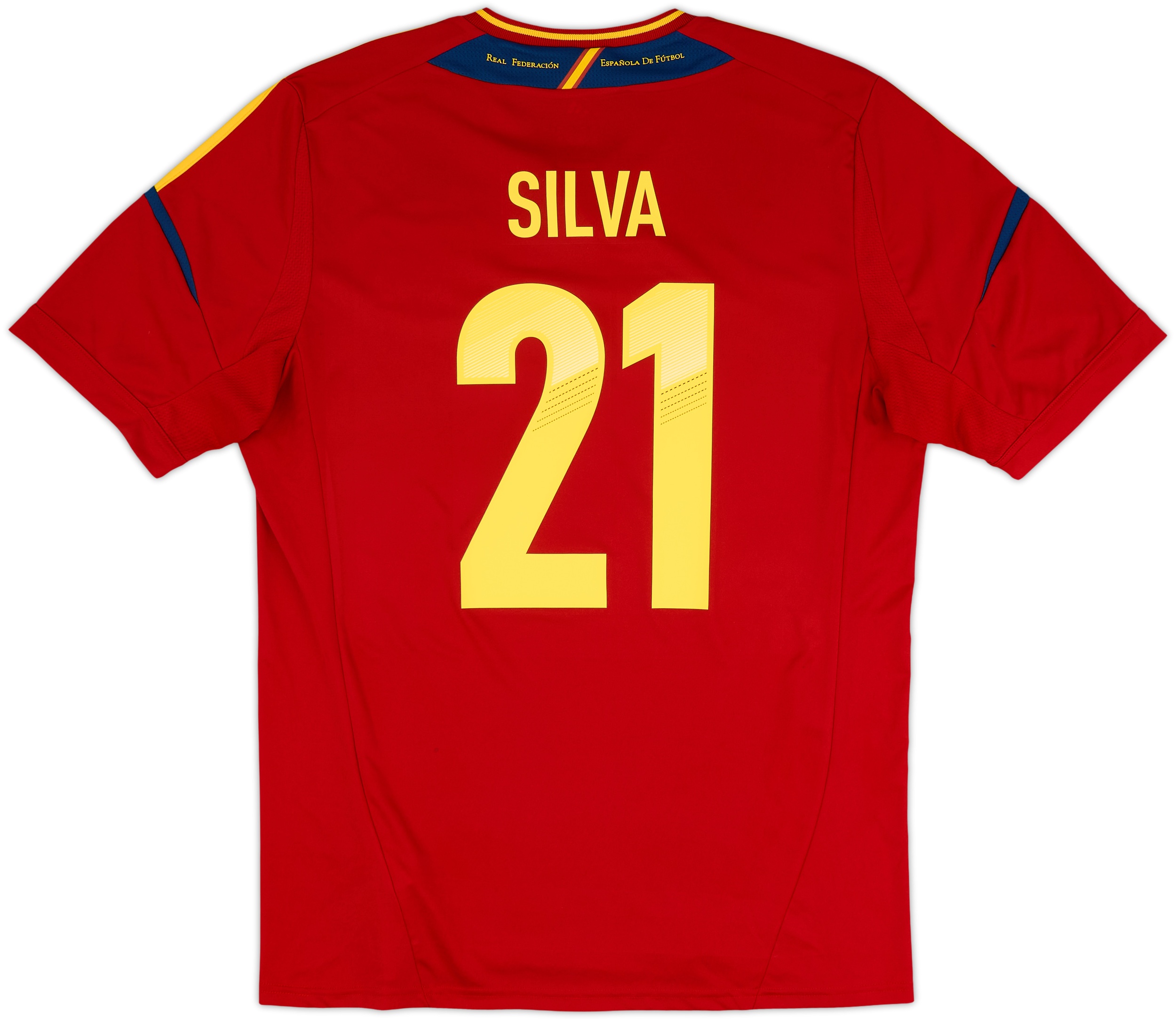2011-12 Spain Home Shirt Silva #21