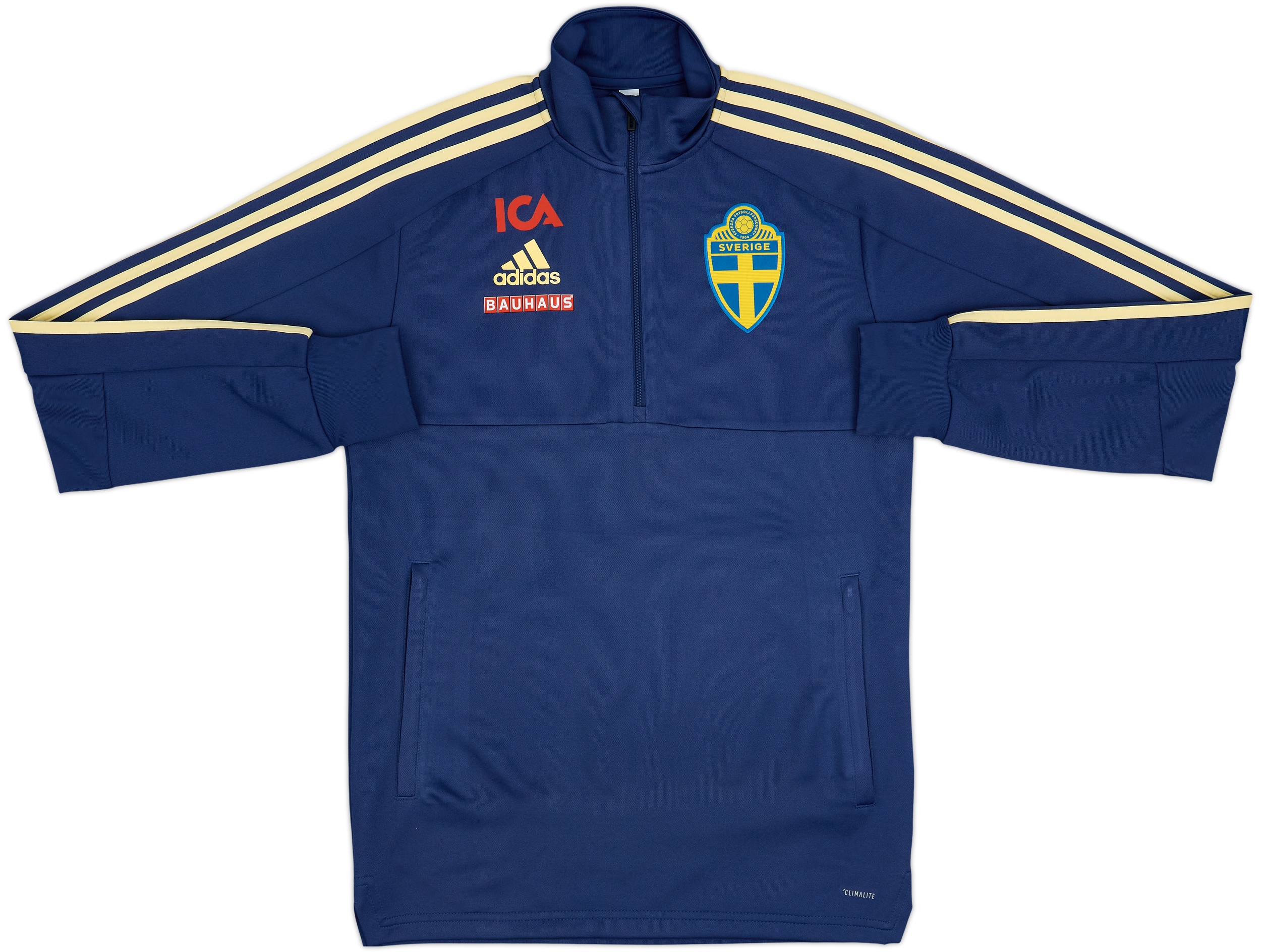 2019-20 Sweden Player Issue adidas 1/4 Zip Drill Top - 10/10 - (XS)