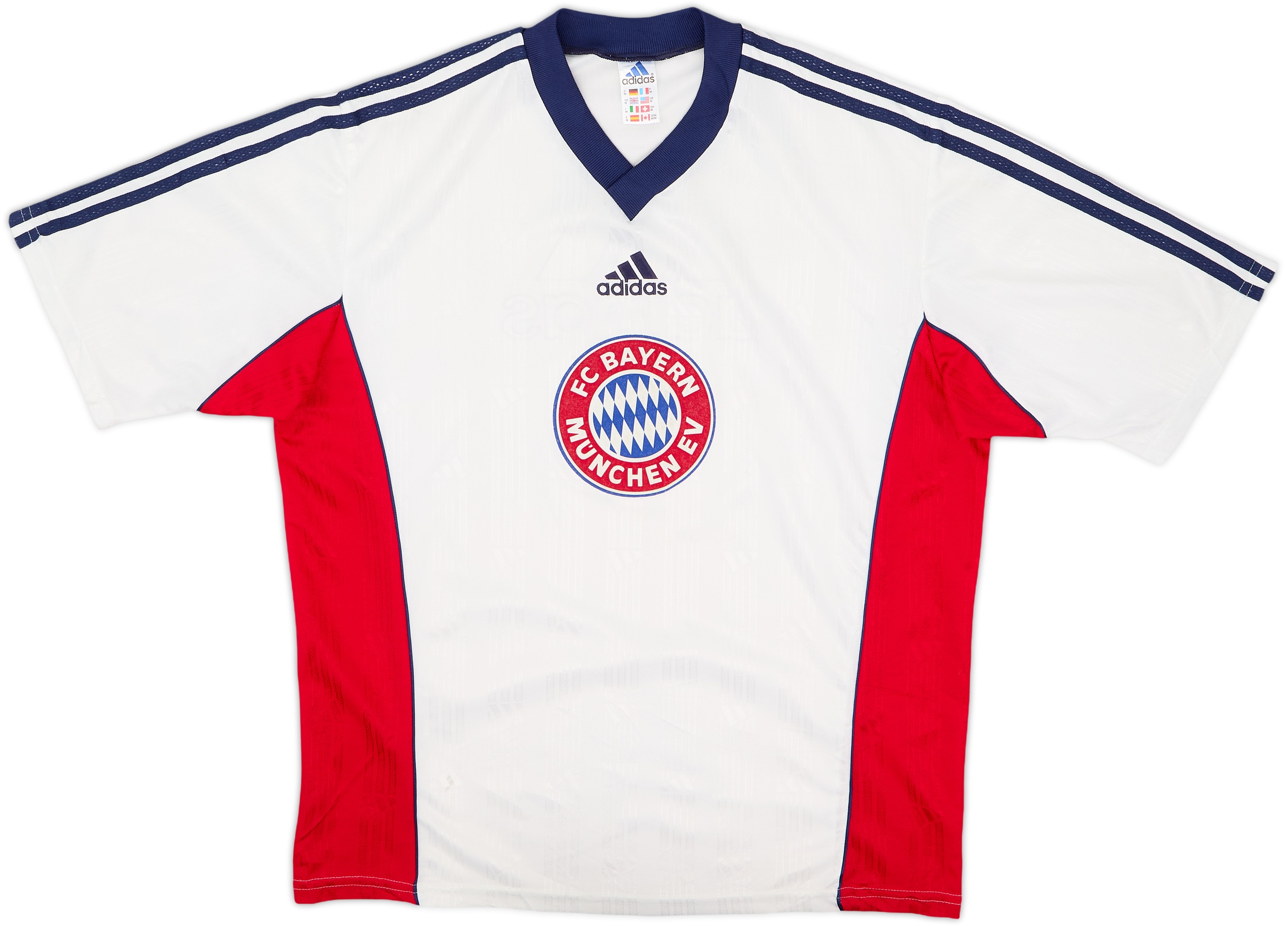 ウェア vintage FC BAYERN MUNCHEN training top 1998-00 Bayern Munich adidas Training Shirt - 8/10 - (M)