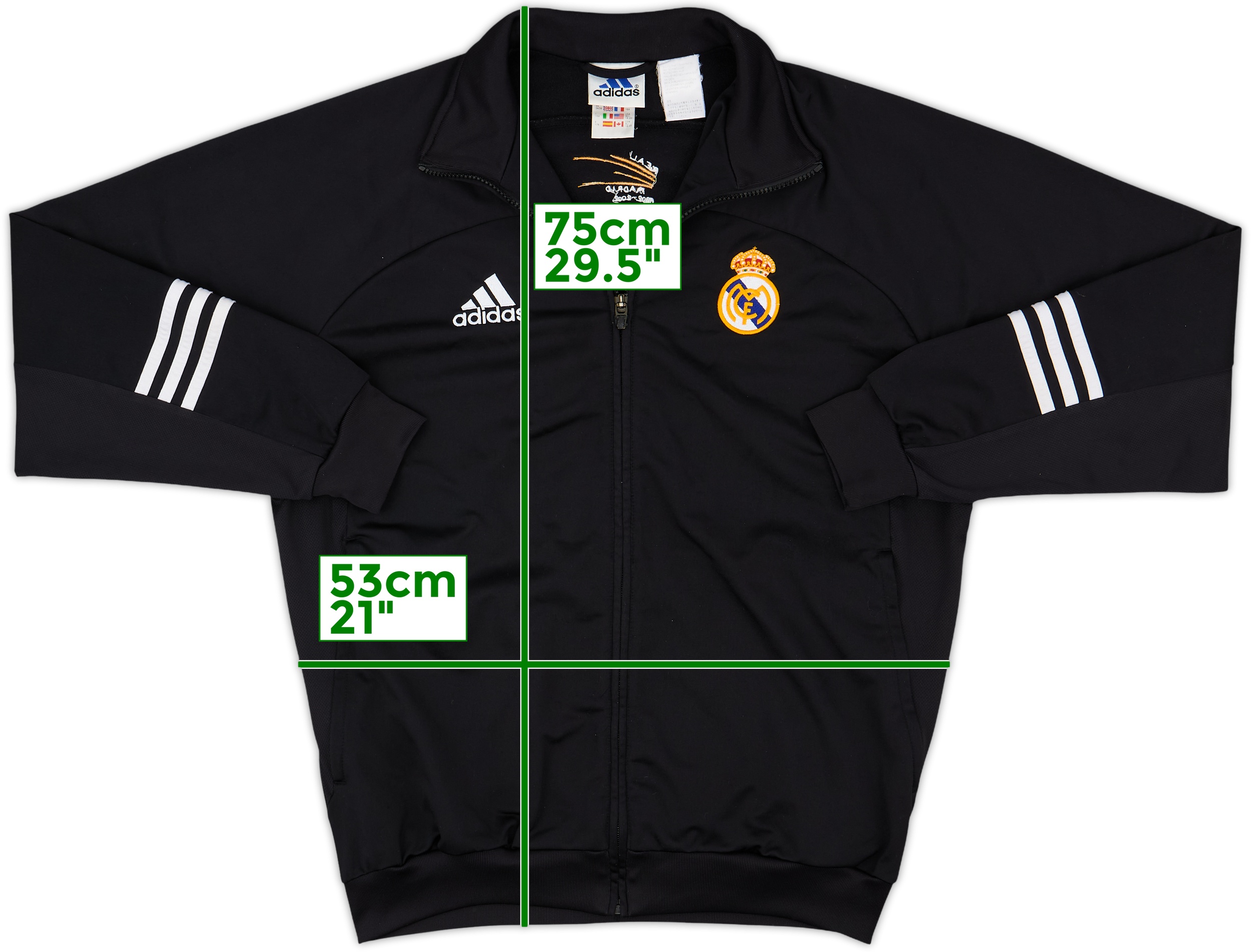 古着】adidas Real Madrid 長袖シャツ 110周年 12-13