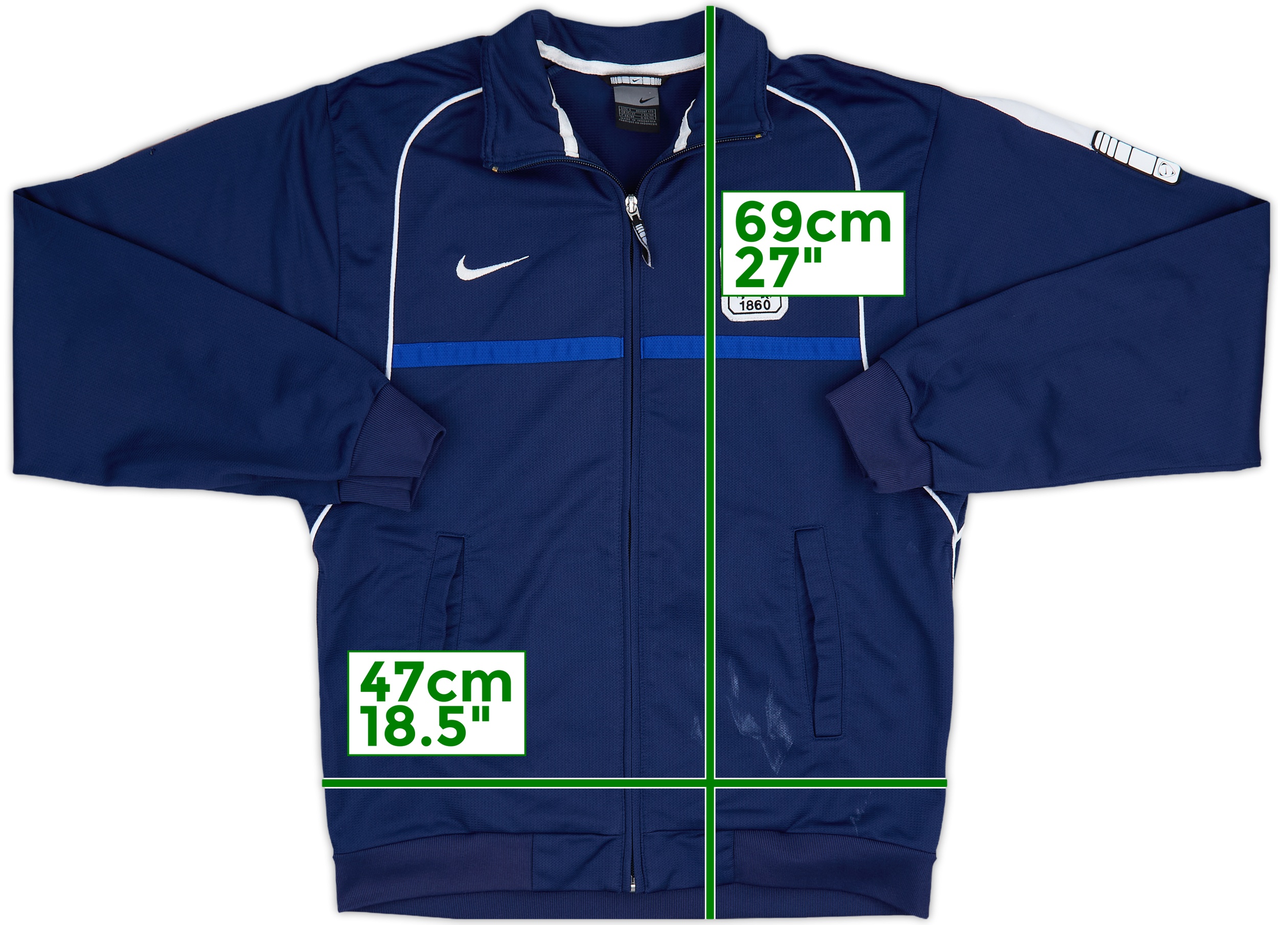 2002-03 1860 Munich Nike Track Jacket - 6/10 - (S)