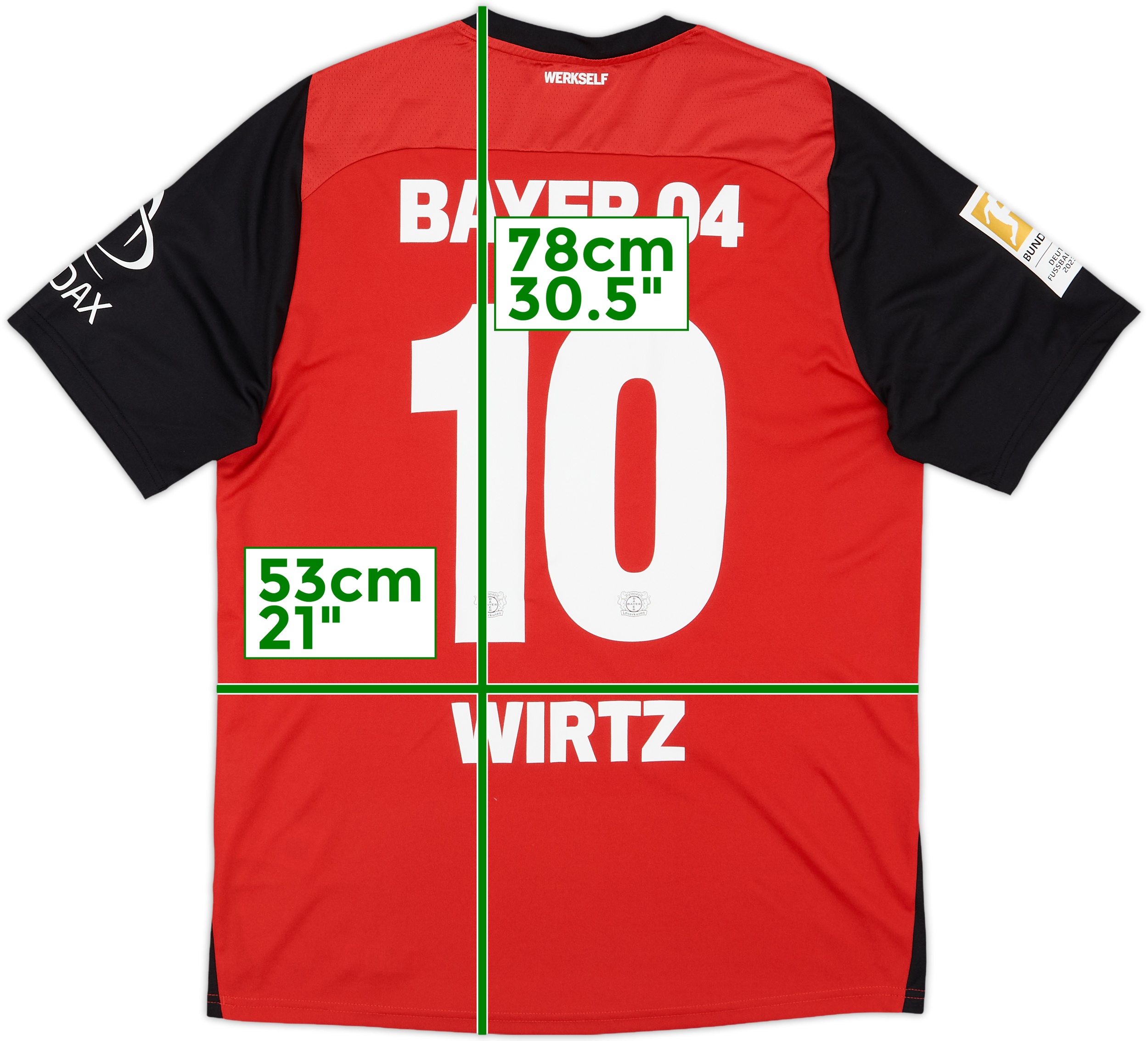 Bayer 04 Leverkusen Wirtz 10 XL シャツ Bayer 04 Leverkusen Wirtz 10 XL シャツ ウェア