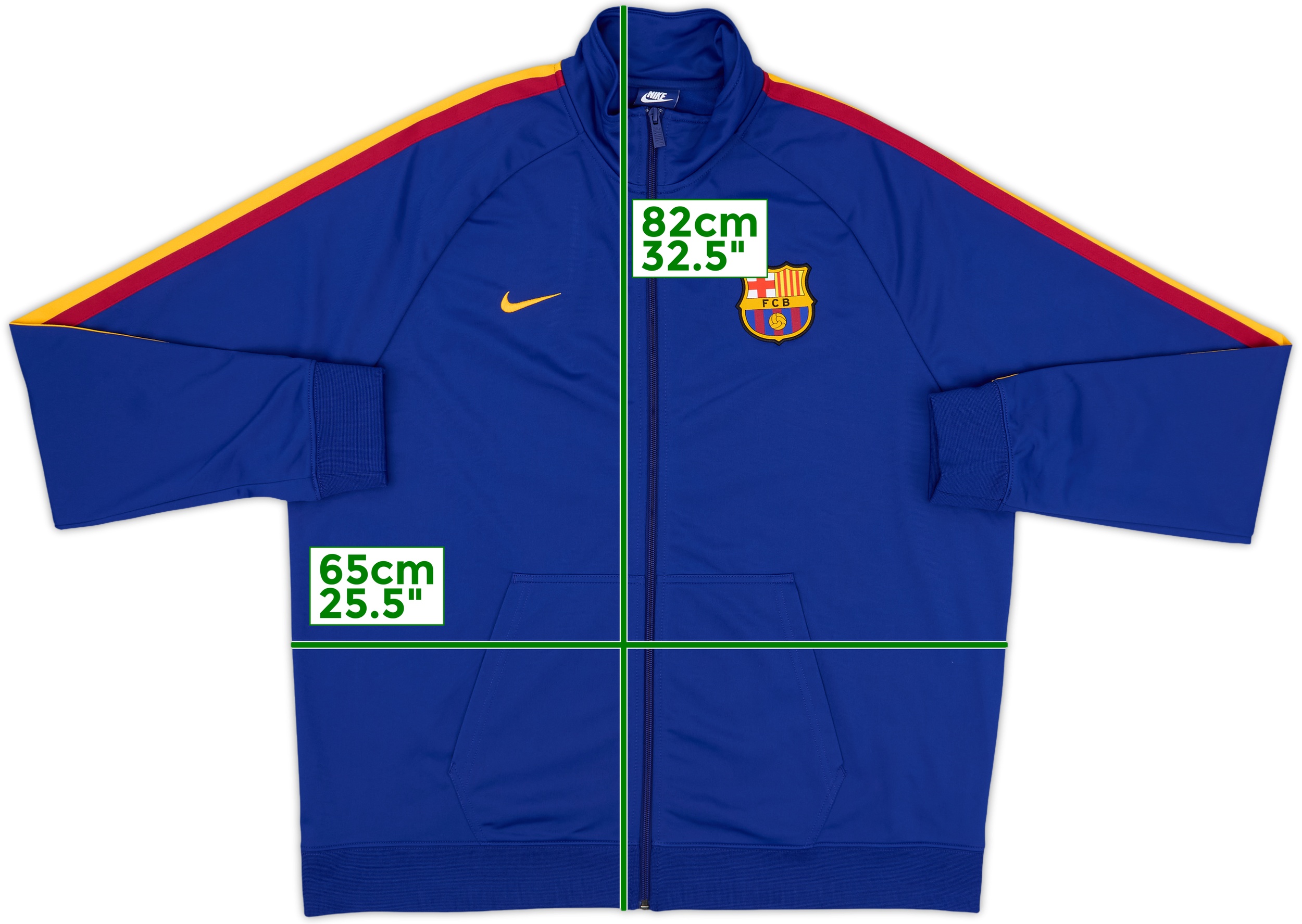 2018-19 Barcelona Nike Hooded Track Jacket - 10/10 - (M)