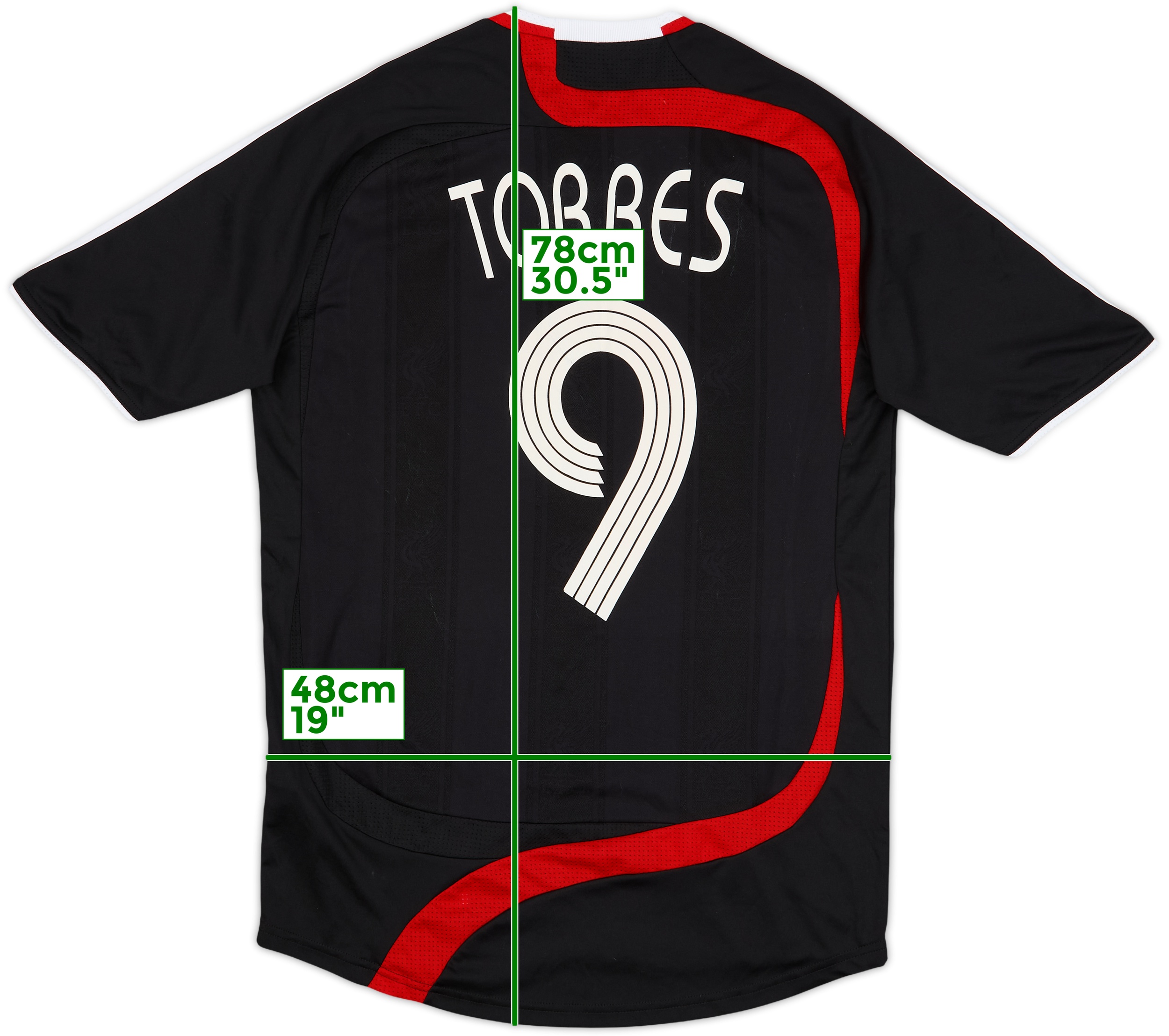 リヴァプール ユニホーム TORRES 背番号9 サッカーシャツ 黒 s-l400.jpg