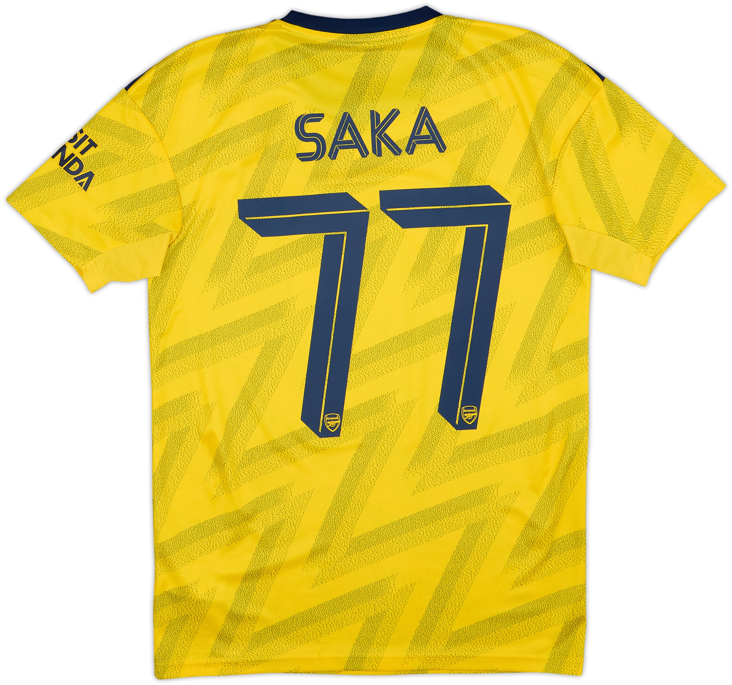 2019-20 Arsenal Away Shirt Saka #77 - 9/10 - (S)