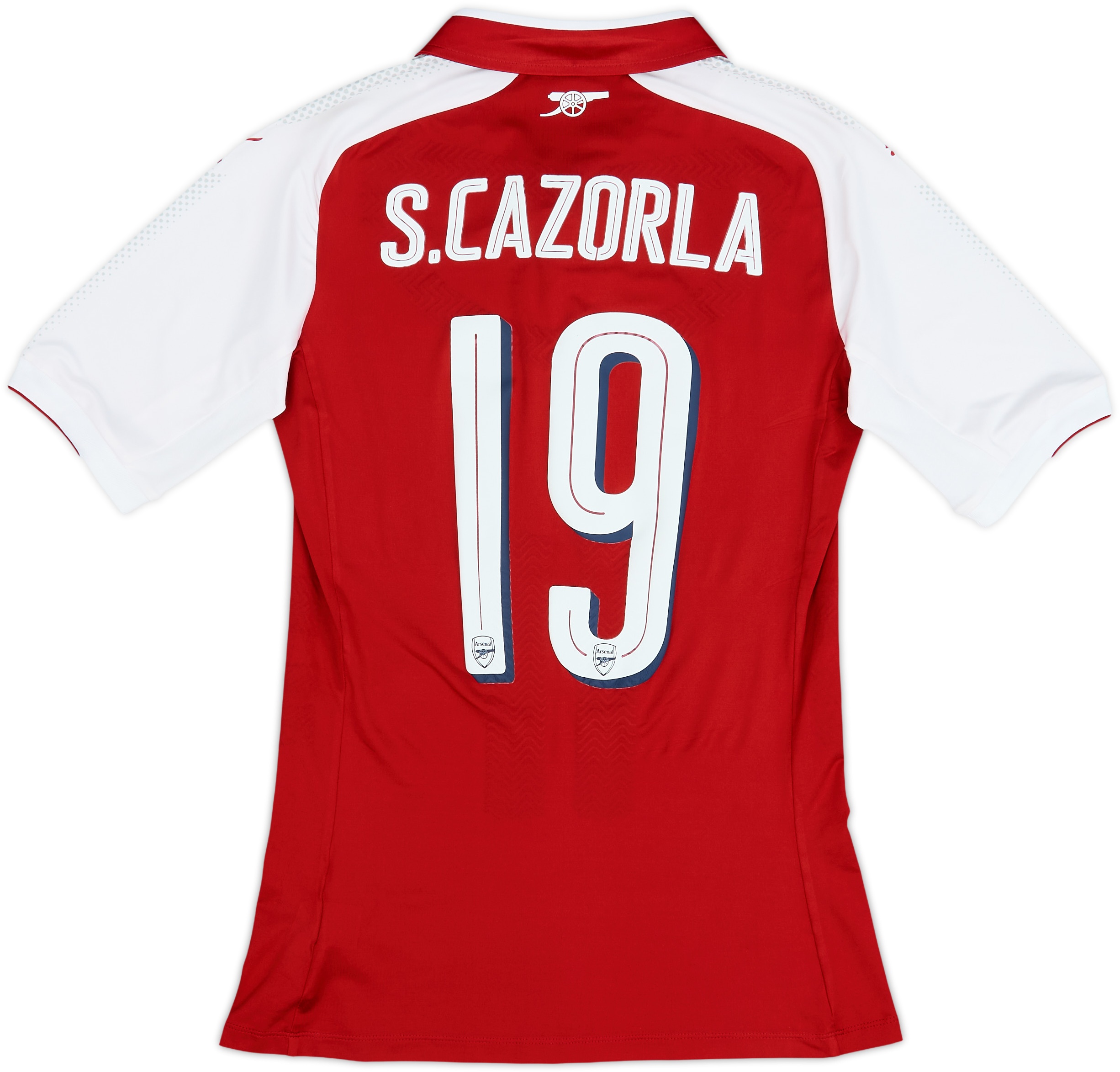 2017-18 Arsenal Player Issue (ACTV Fit) Home Shirt S.Cazorla #19