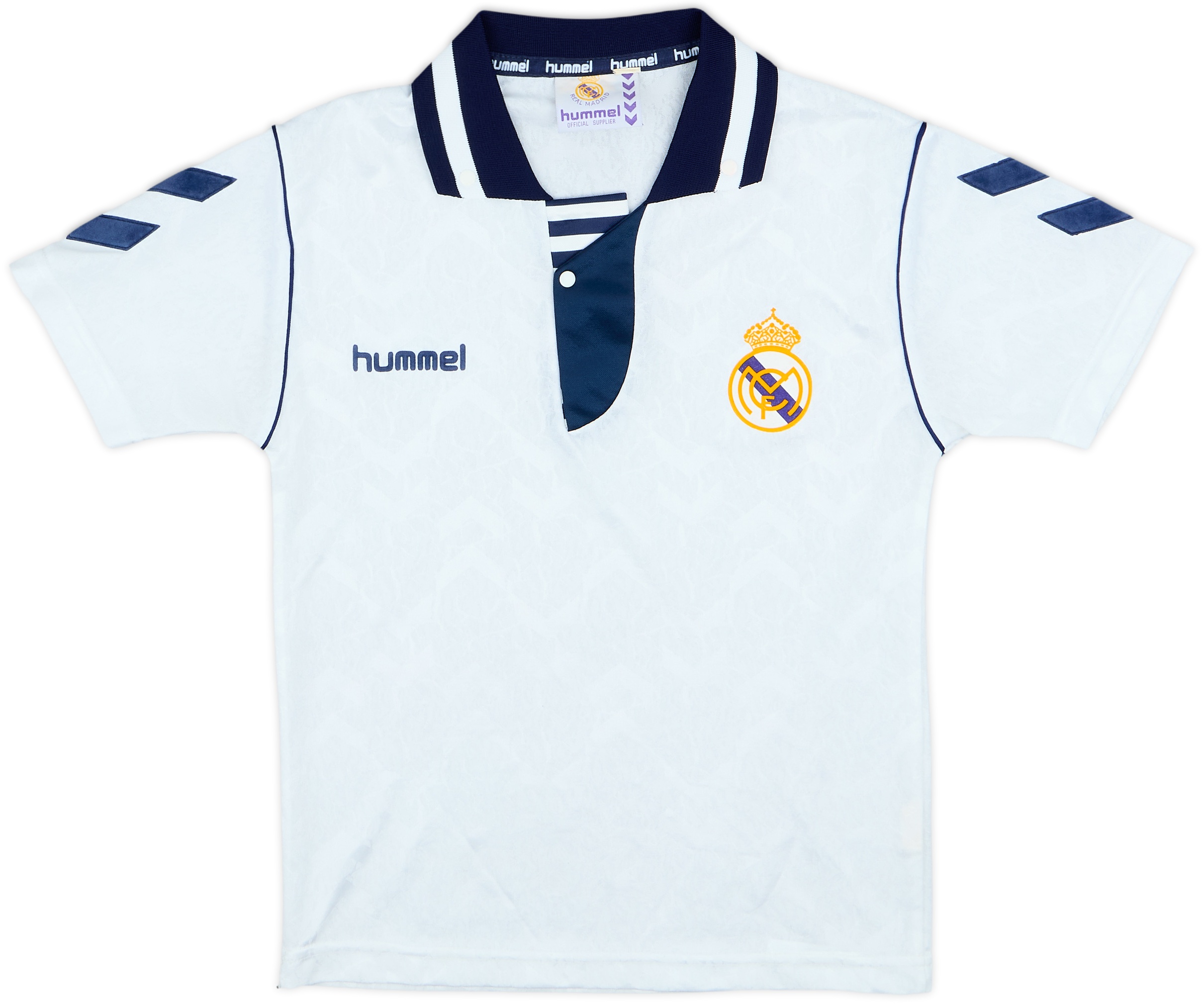 1992-93 Real Madrid Home Shirt - 8/10 - (L.Boys)