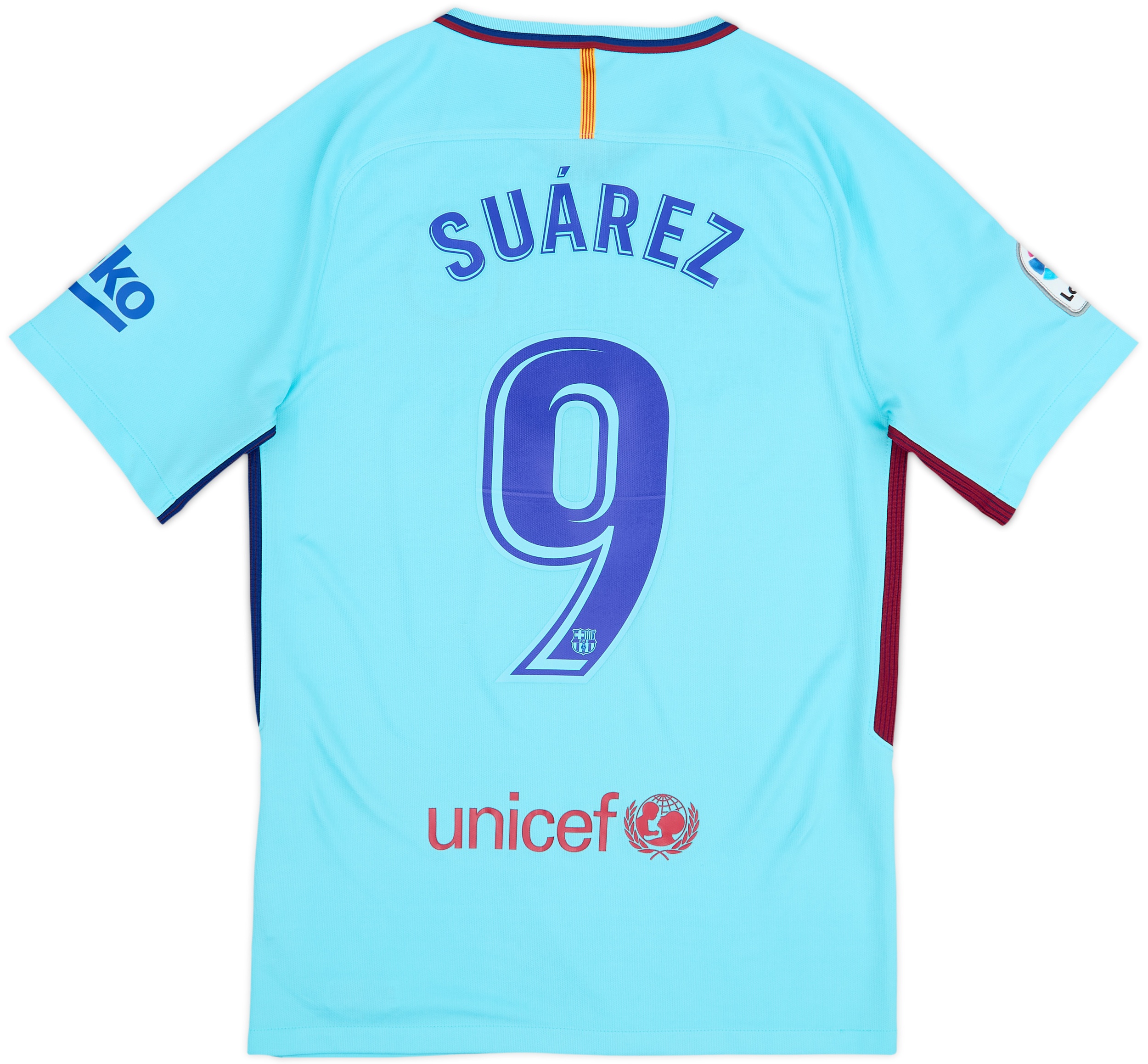 2017-18 Barcelona Away Shirt Suarez #9 - 8/10 - (S)