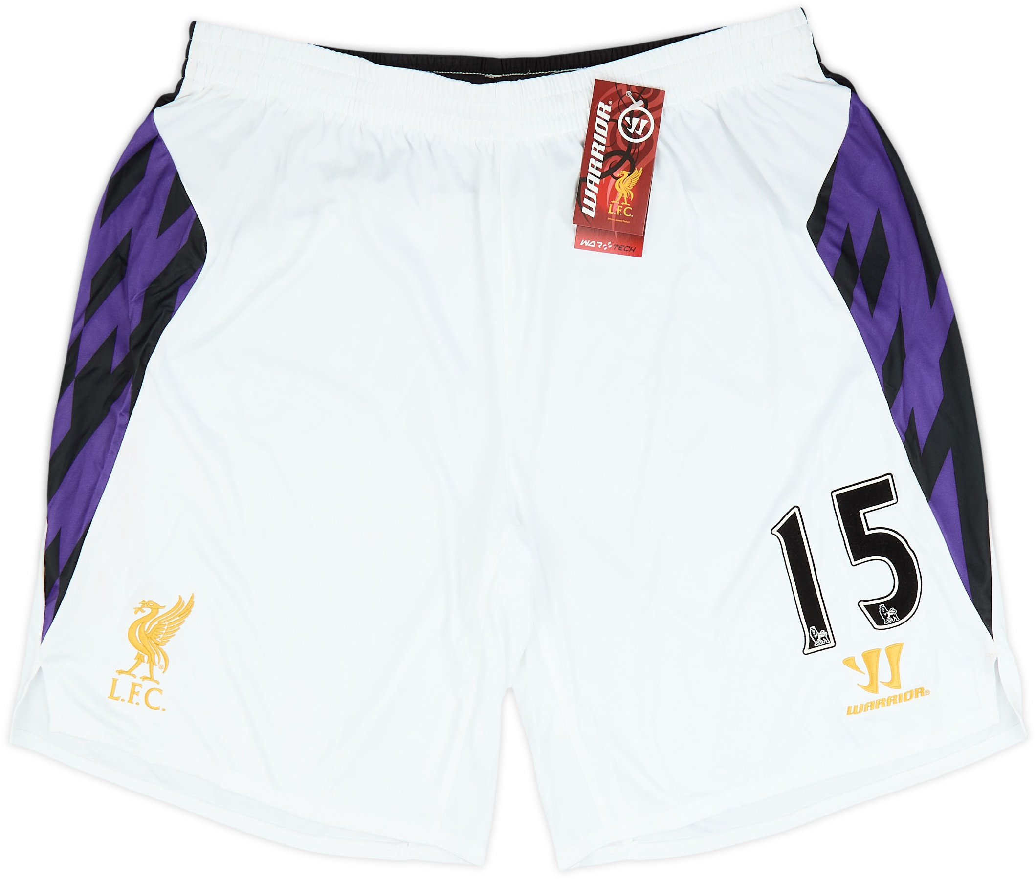 希少 2013 2014 Liverpool third Warrior 2013-14 Liverpool Third Shorts #15 (XXL)