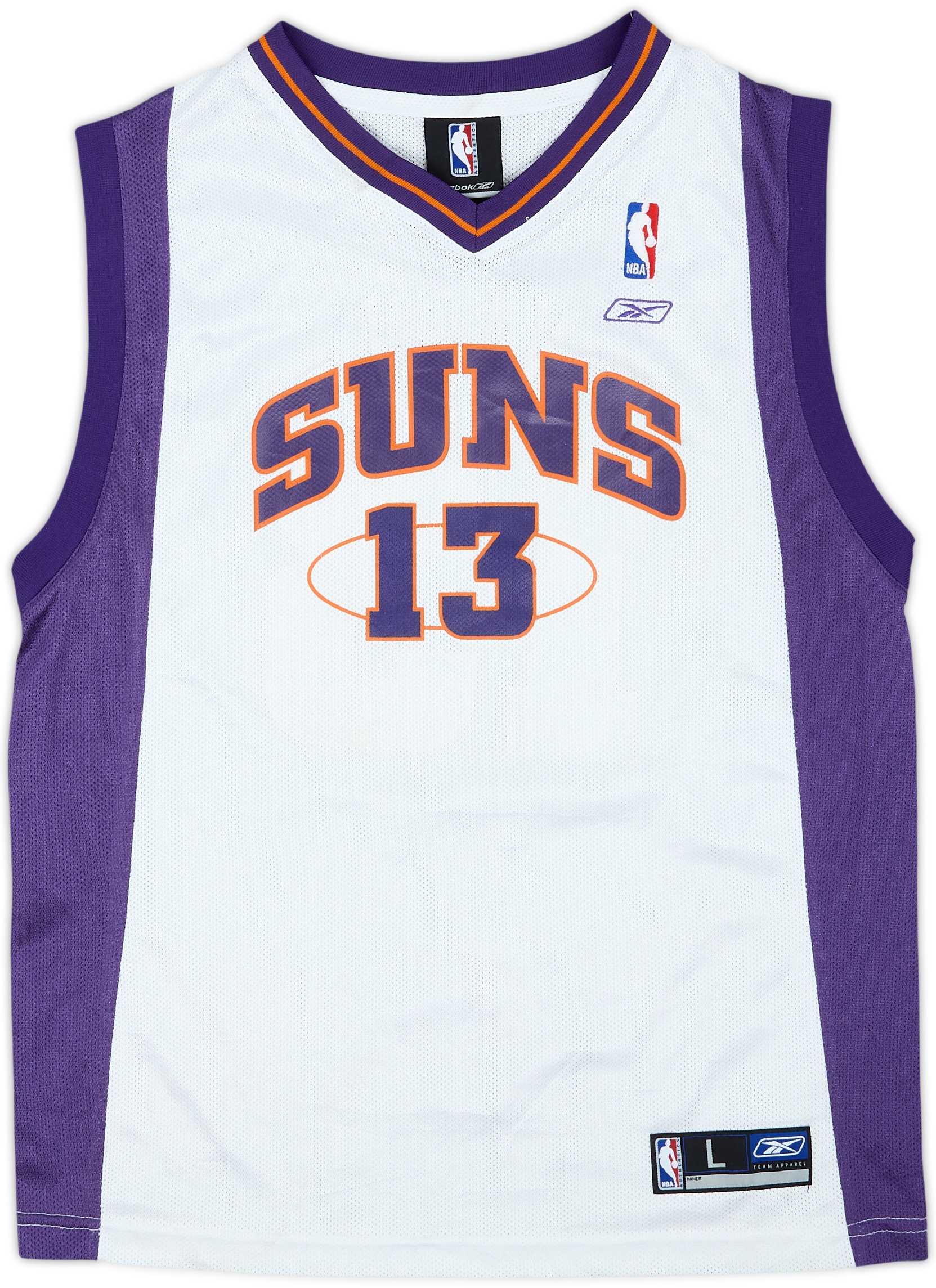 2004-06 Phoenix Suns Nash #13 Reebok Home Jersey - 8/10 - (L.Boys)
