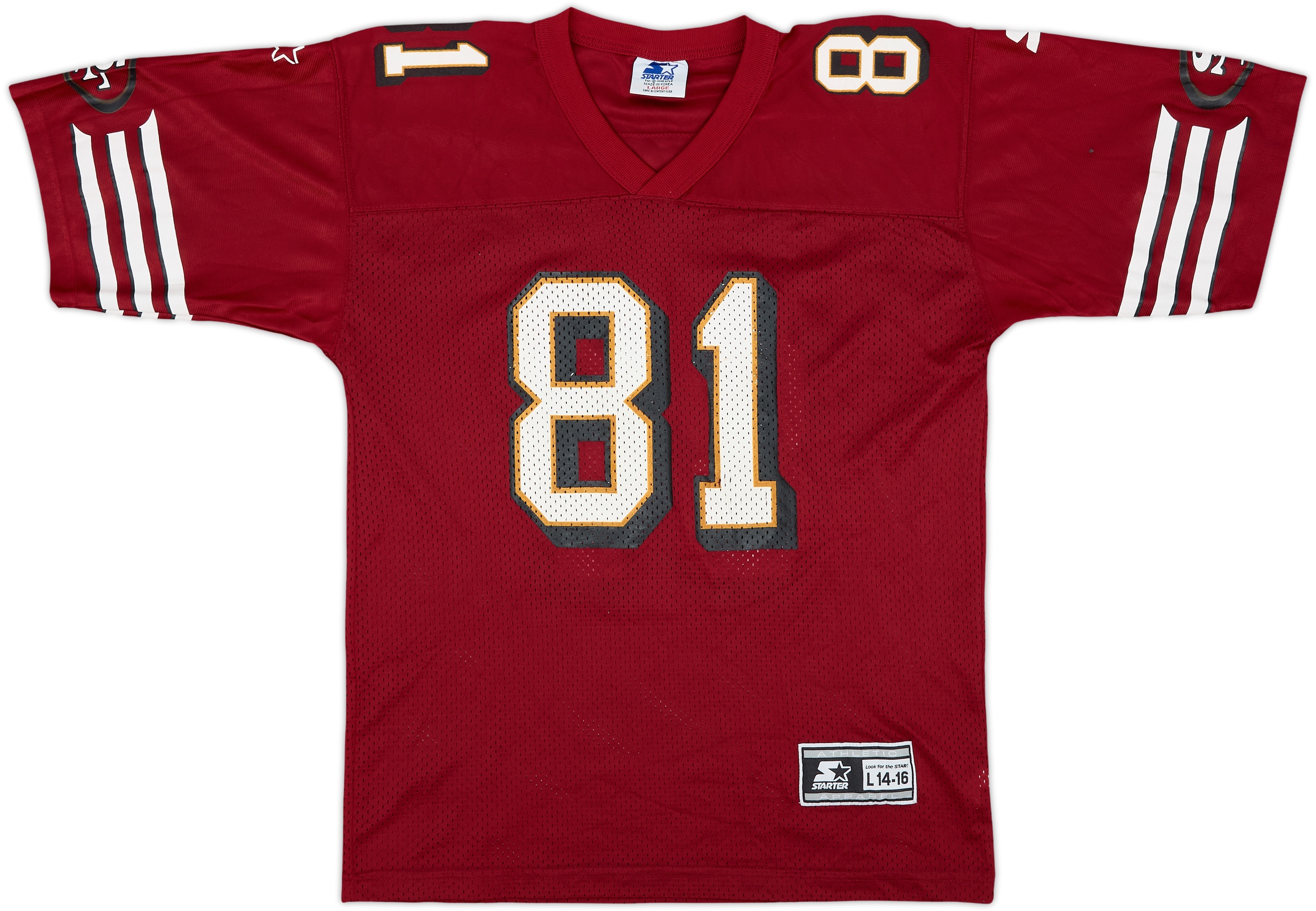 1996-99 San Francisco 49ers Owens #81 Starter Home Jersey - 8/10