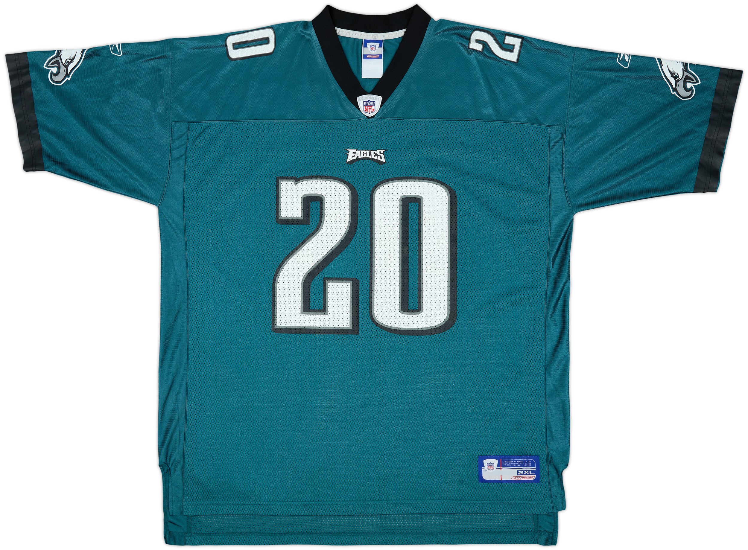 2003-04 Philadelphia Eagles Dawkins #20 Reebok On Field Home