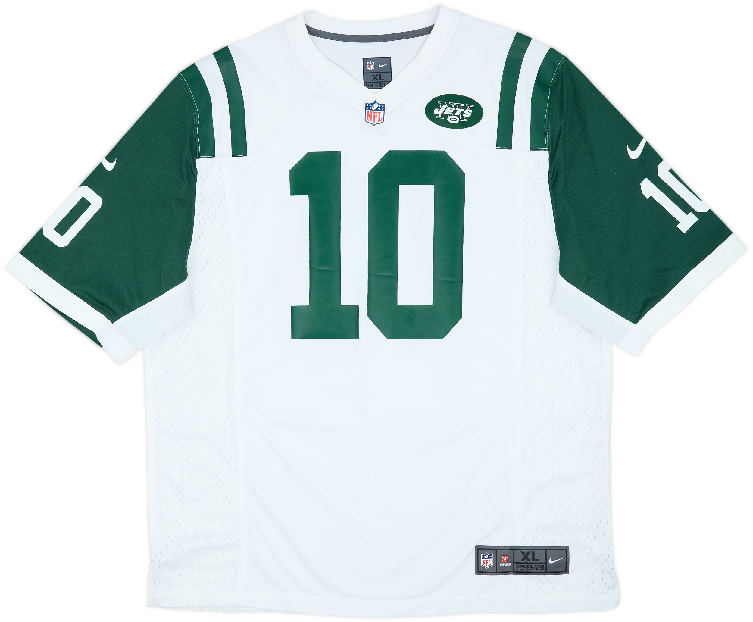 2012-13 New York Jets Holmes #10 Nike Game Away Jersey - 8/10 - (XL)
