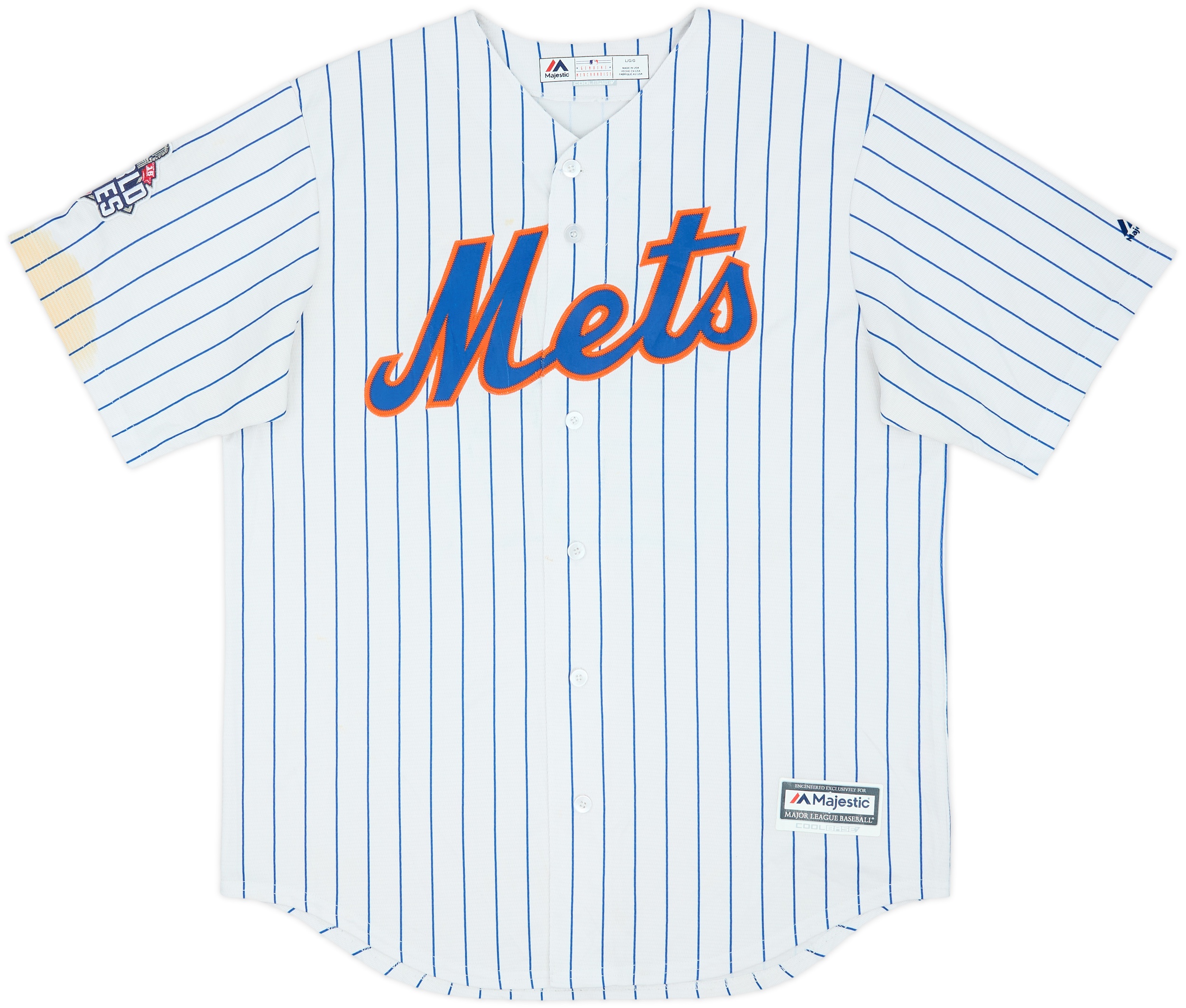 2015 New York Mets Murphy #28 World Series Majestic Cool Base Home