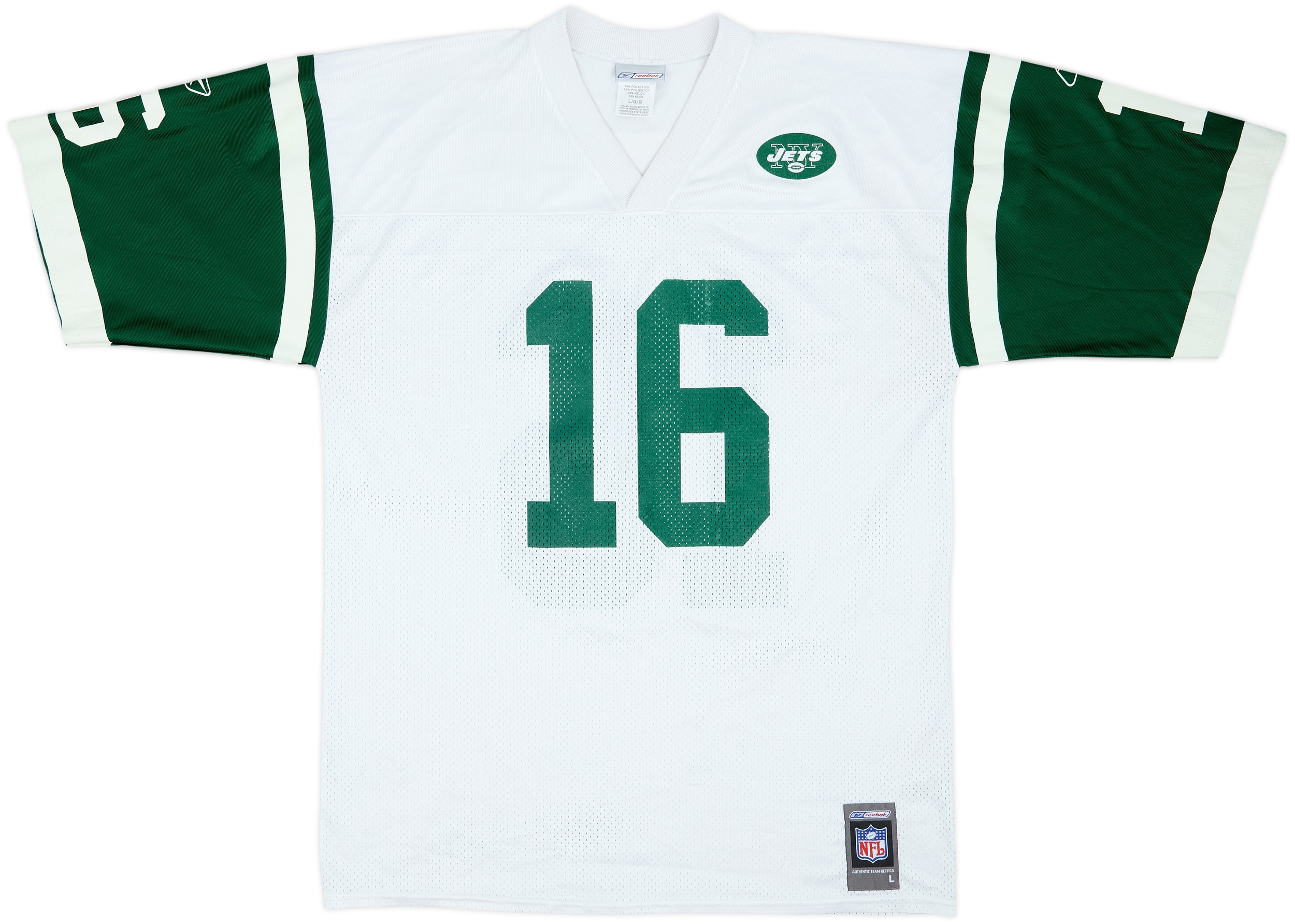2001 New York Jets Testaverde #16 Reebok Away Jersey - 5/10 - (L)