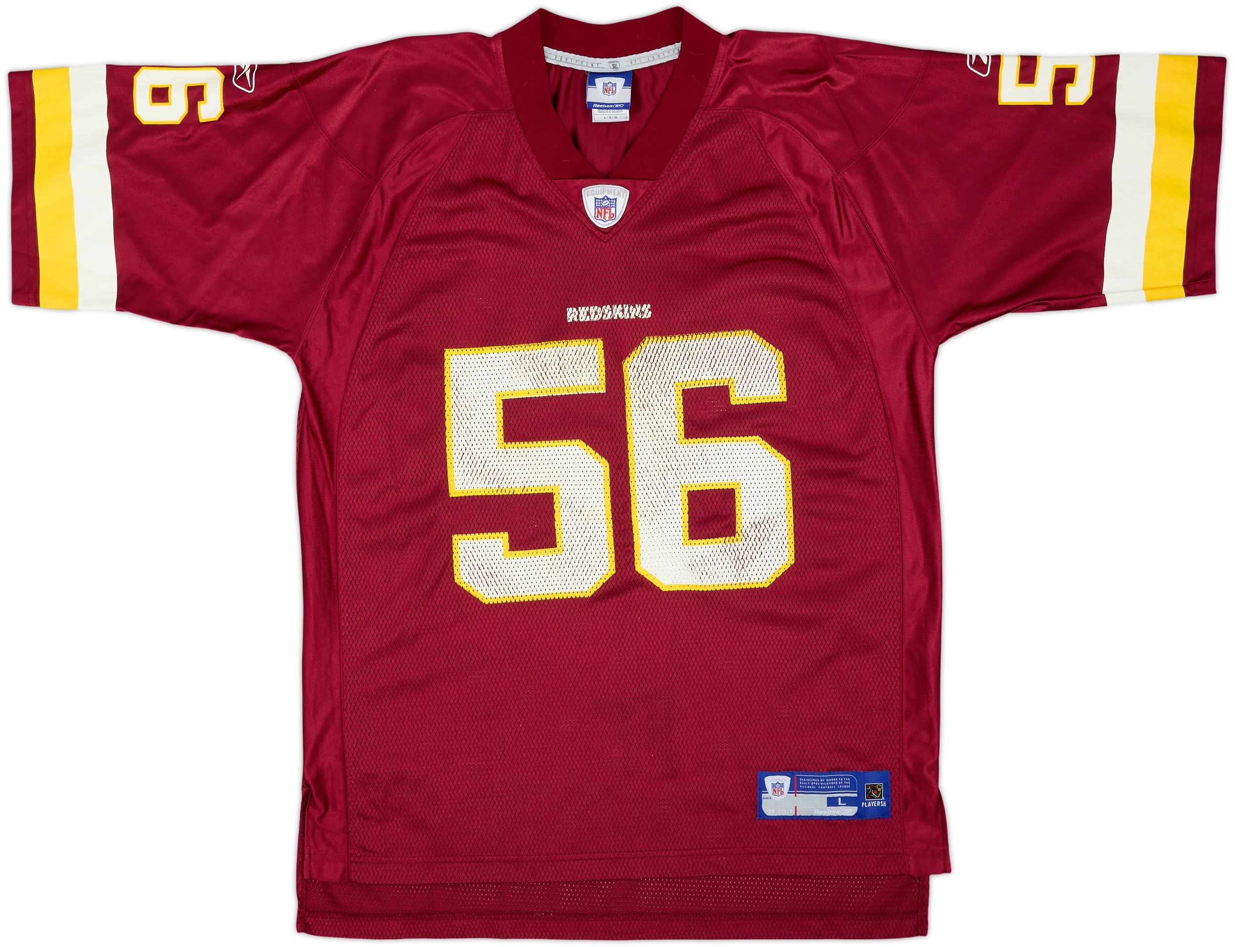 2005 Washington Redskins Arrington #56 Reebok On Field Home Jersey