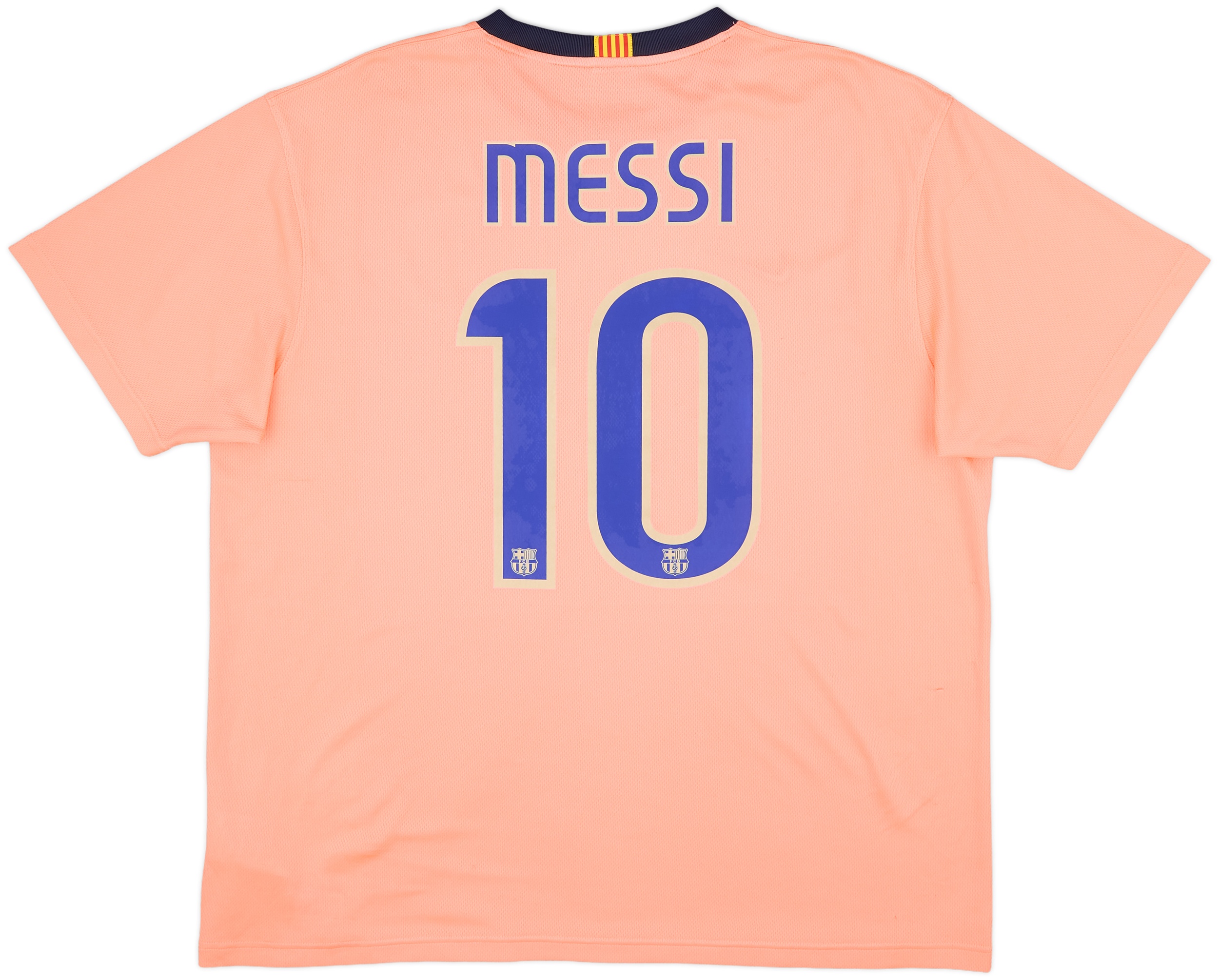 2009-10 Barcelona Basic Away Shirt Messi #10 - 6/10 - (XL)