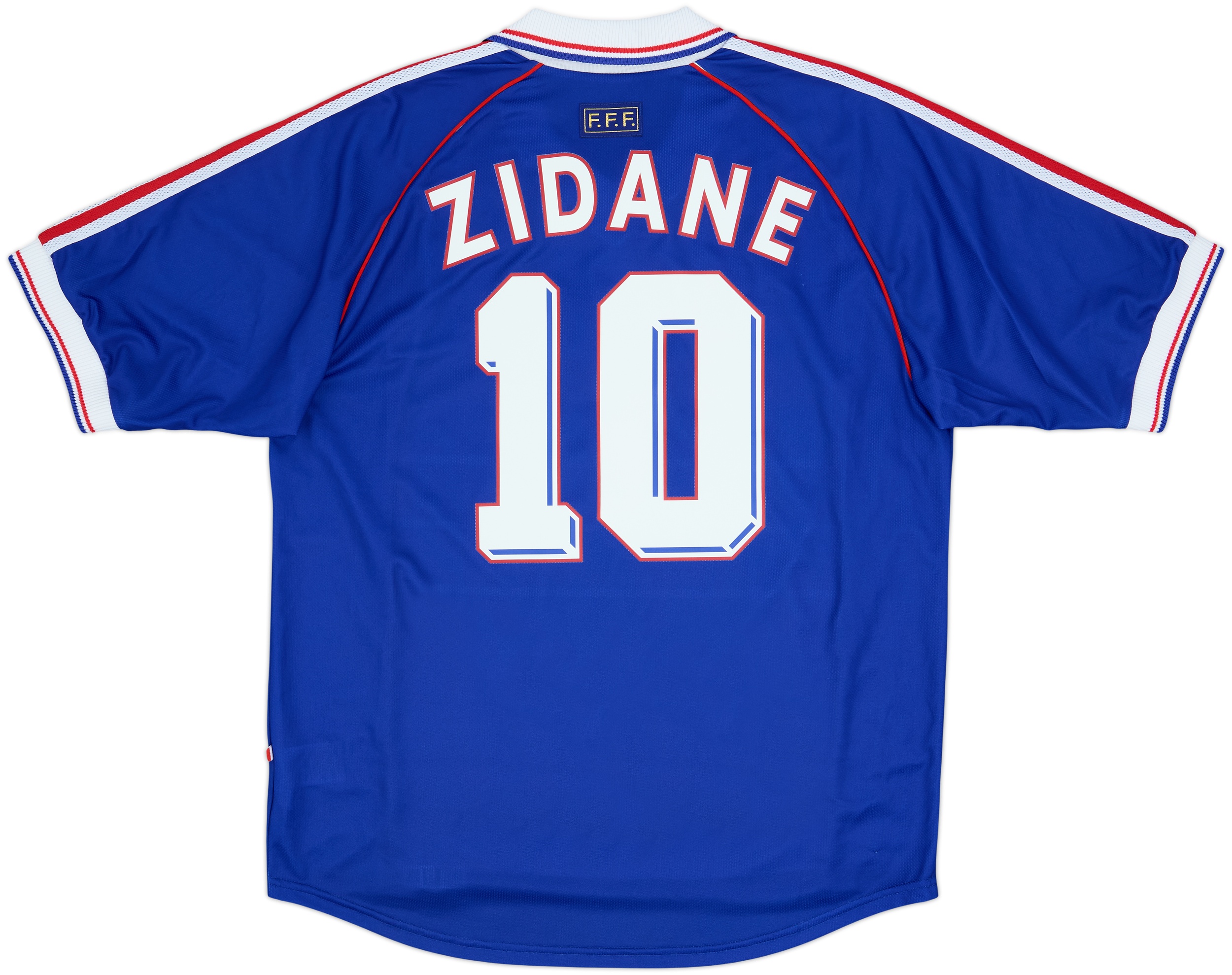 2008 France adidas Retro 1998 Home Shirt Zidane #10 - 8/10 - (XL)
