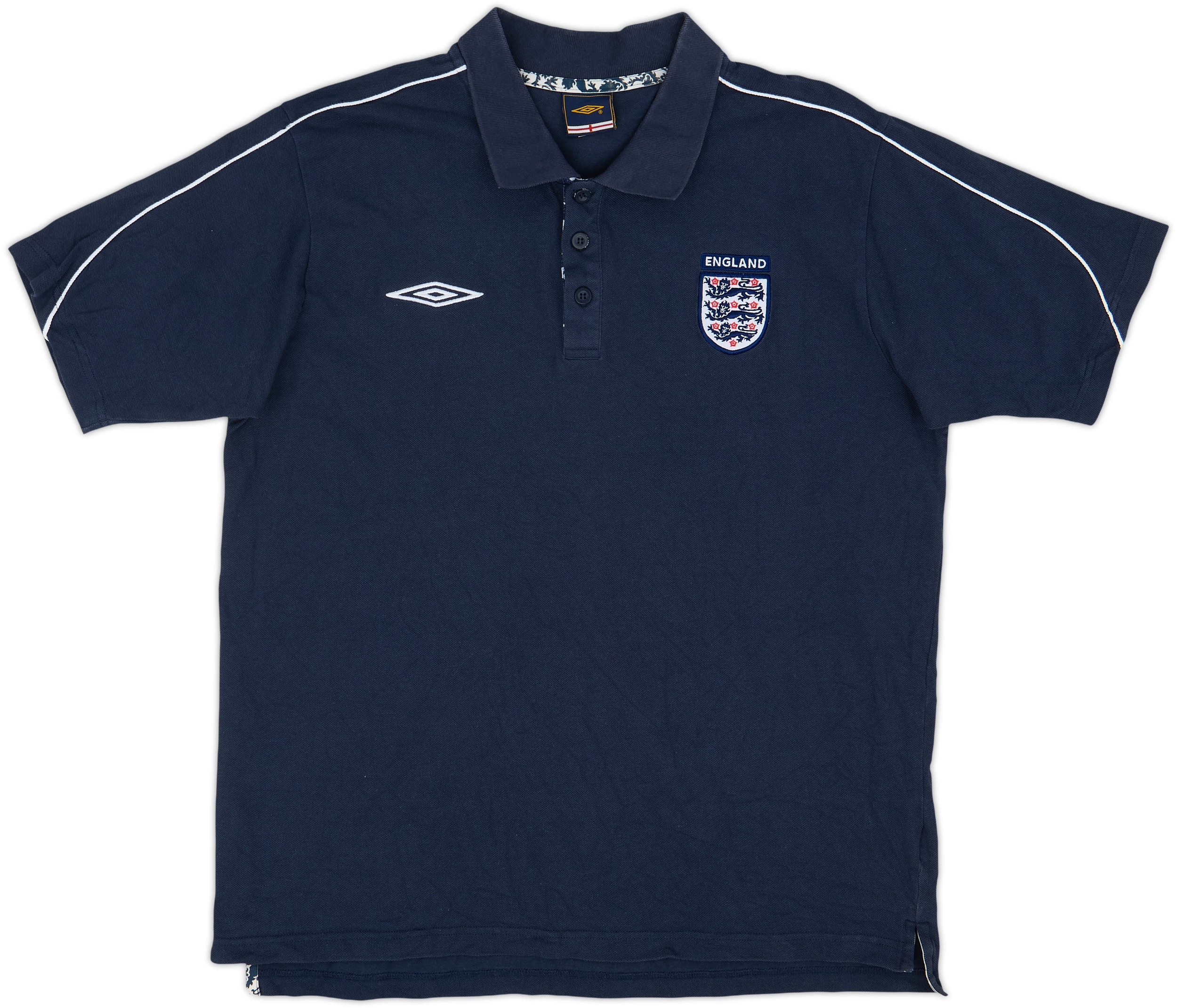 2002-04 England Umbro Polo Shirt - 8/10 - (XXL)