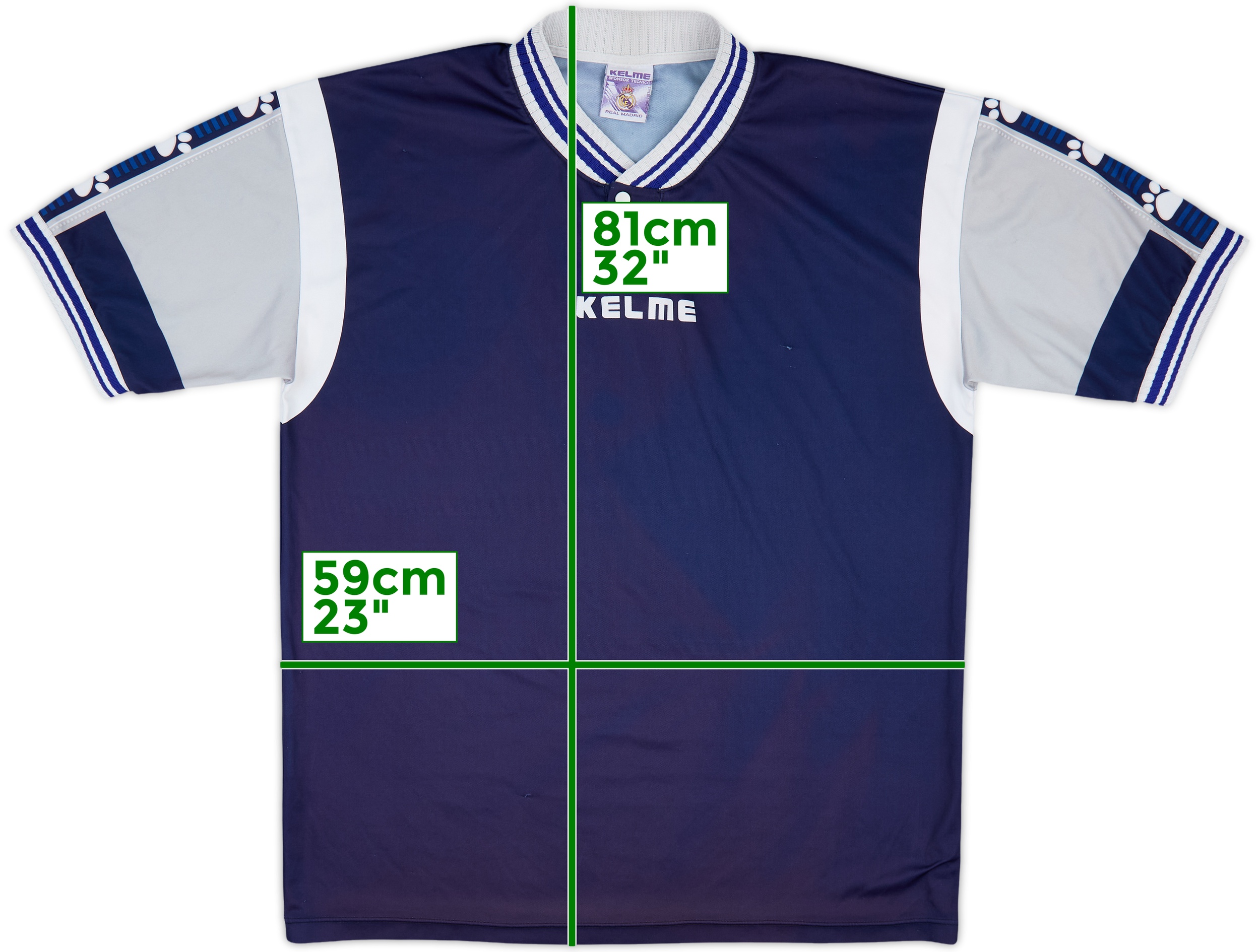 1997/98 REAL MADRID レアル・マドリード KELME ケルメ Kelme 1997-98 Real Madrid Match Worn Third Shirt - Football