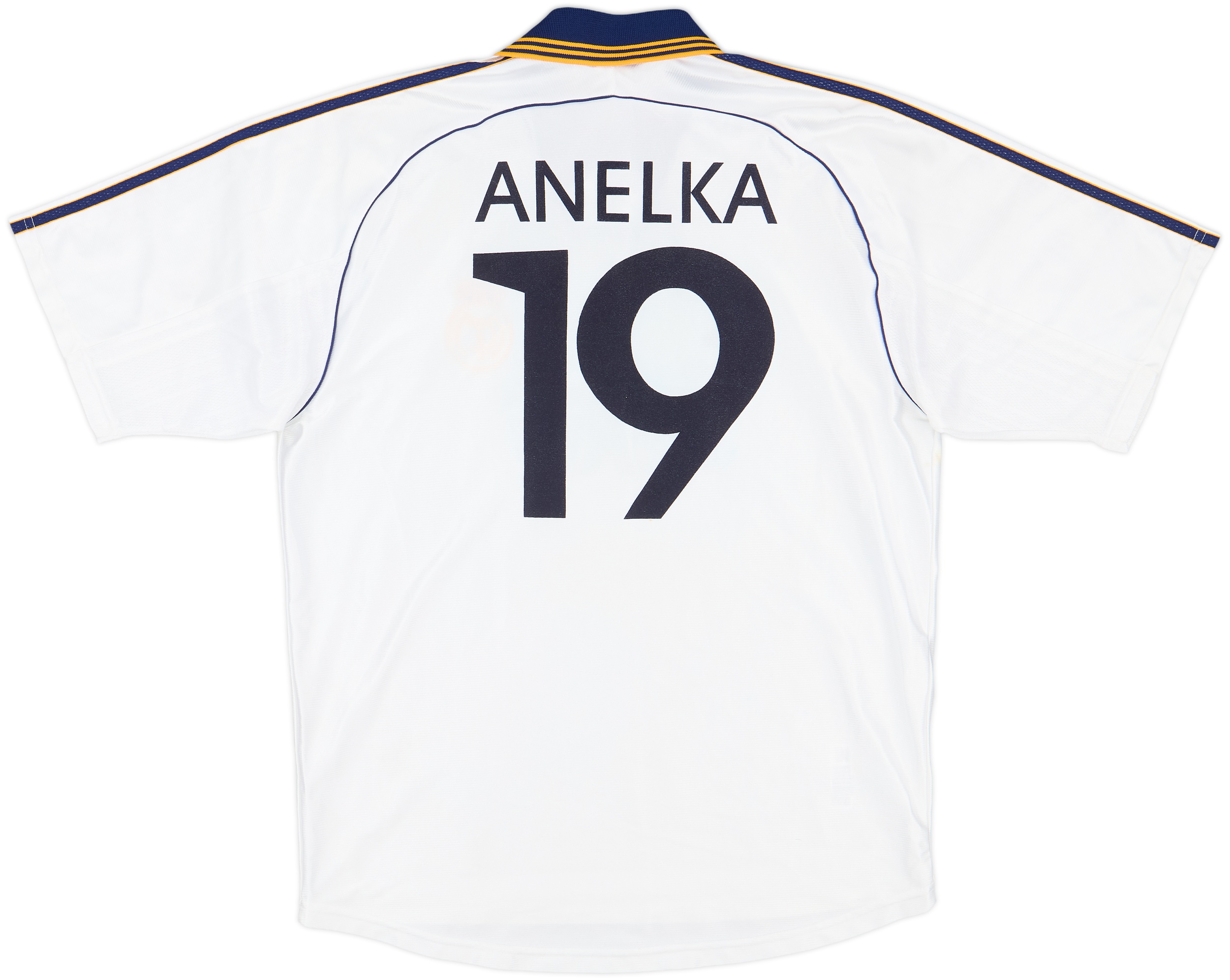 Real Madrid ユニフォーム 1998-00 Real Madrid Home Shirt Anelka #19 - 9/10 - (M)