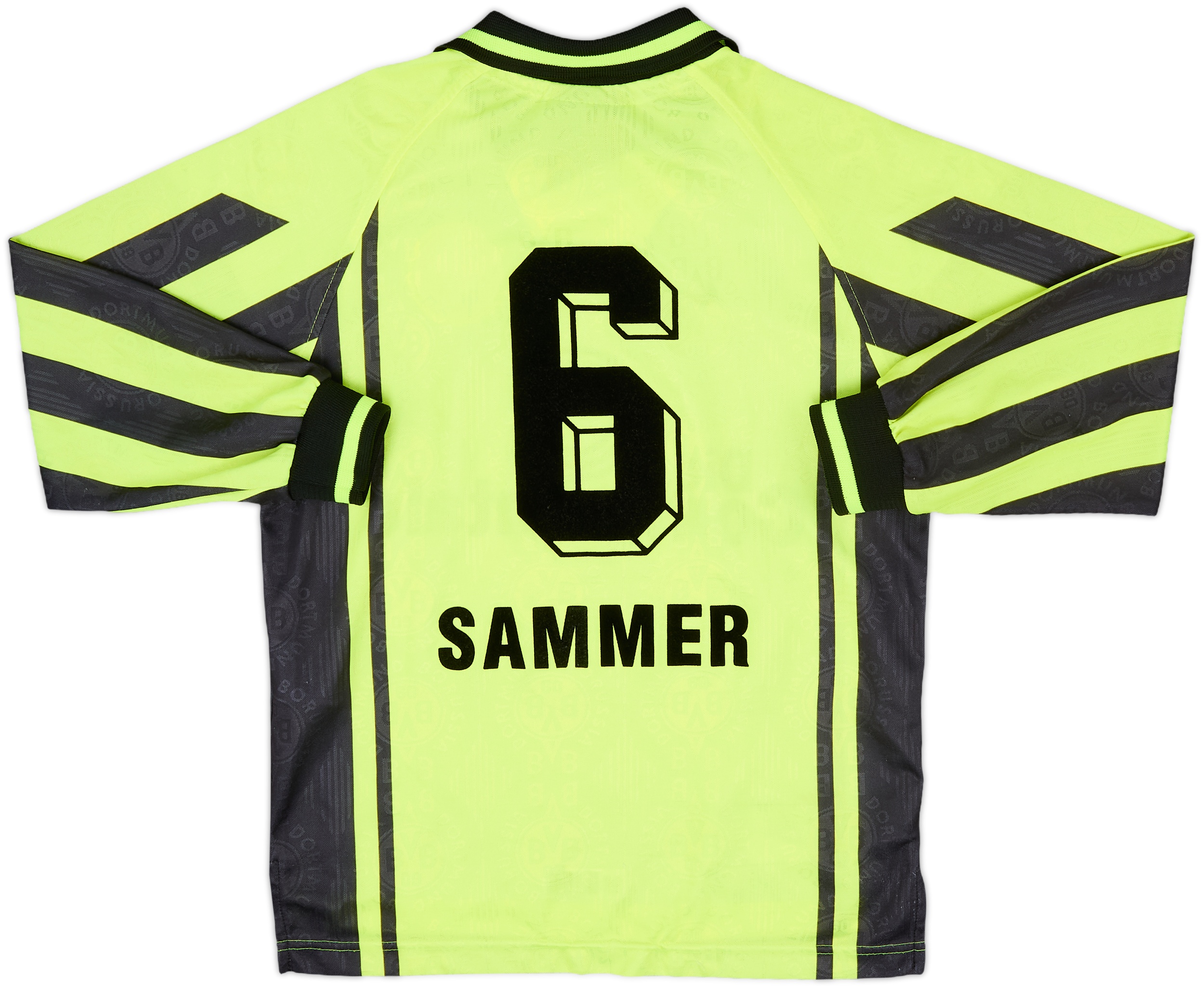 1996-97 Borussia Dortmund Home L/S Shirt Sammer #6 - 8/10
