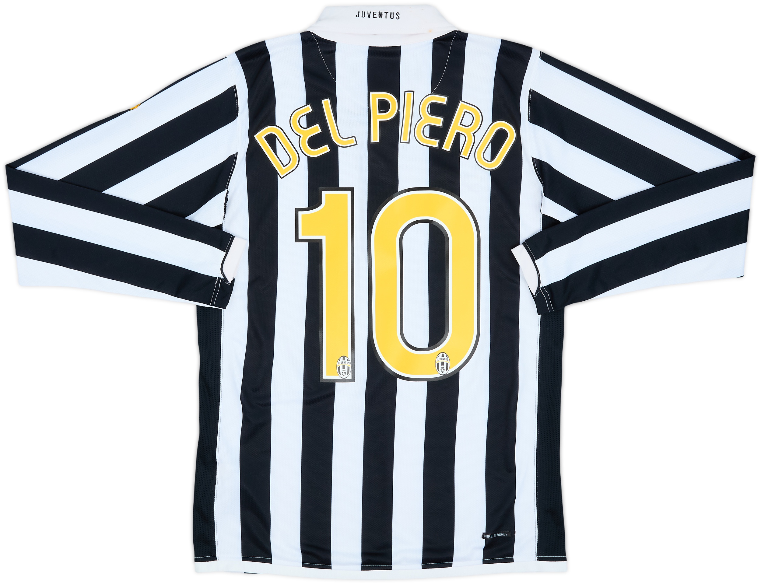 2006-07 Juventus Home L/S Shirt Del Piero #10 - 5/10 - (S)