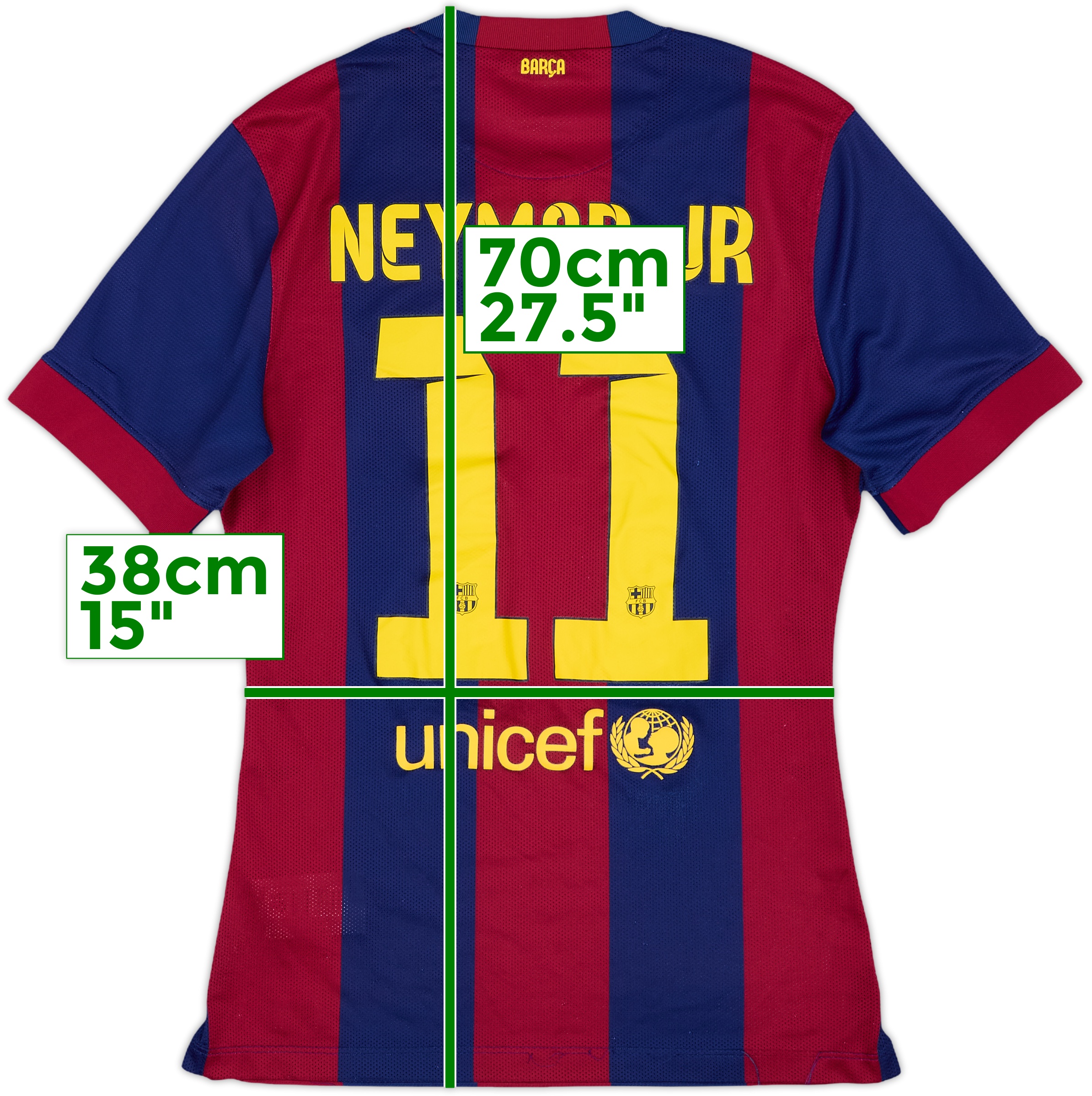 2014-15 Barcelona Authentic Home Shirt Neymar Jr #11 - 6/10