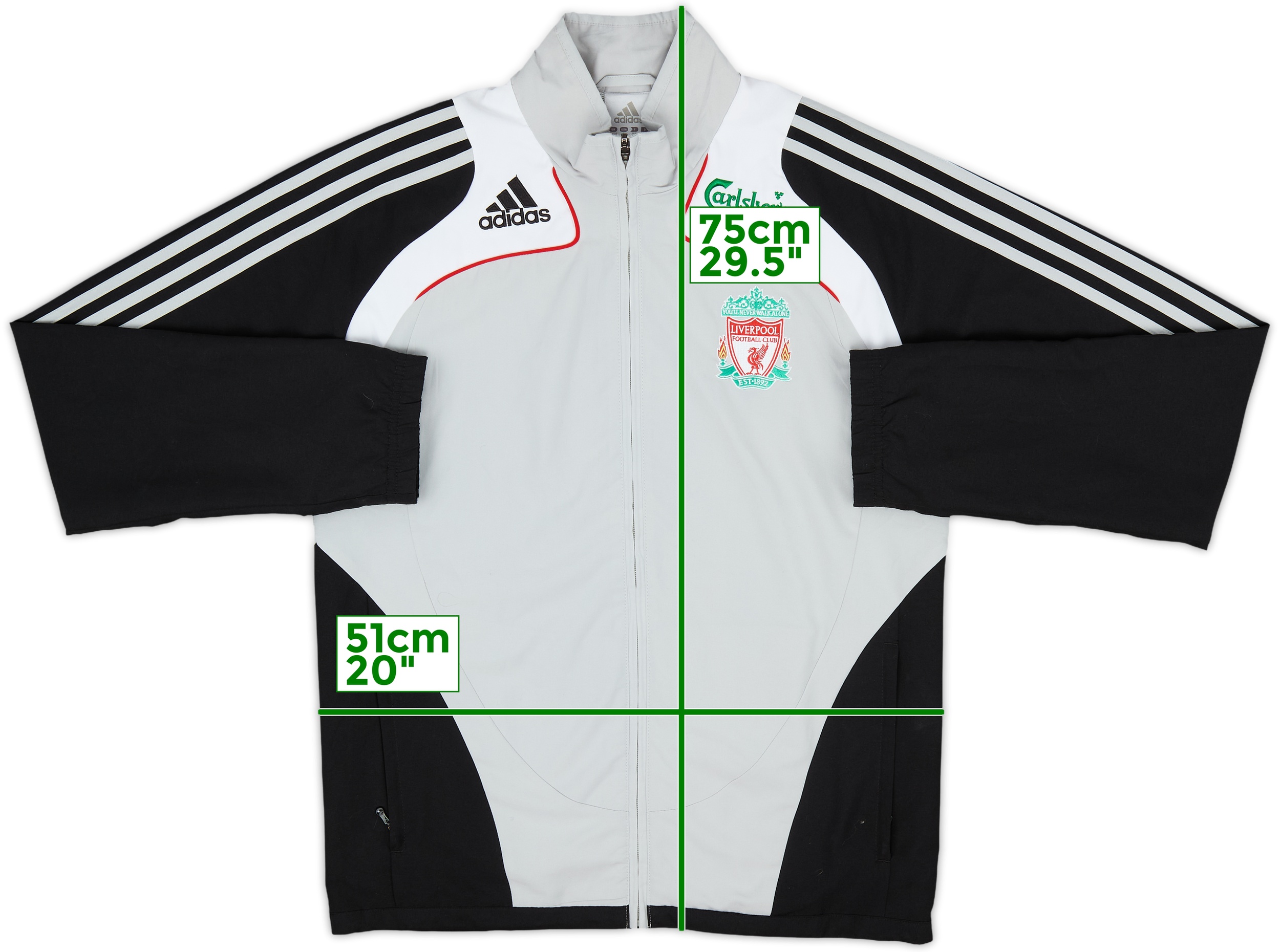 ウェア Liverpool FC adidas XL 2008-09 Liverpool adidas Track Jacket - 8/10 - (S)
