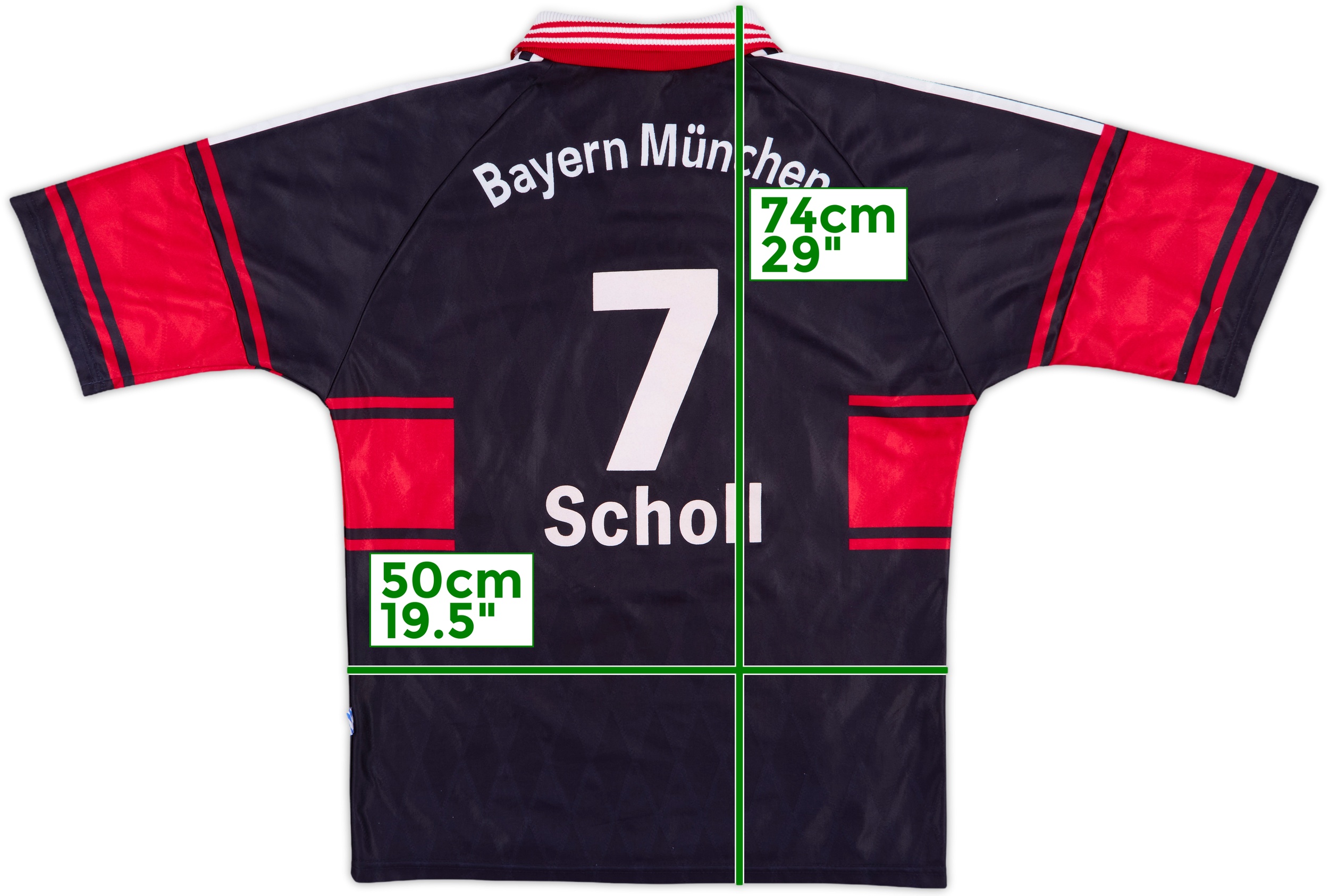 1997-99 Bayern Munich Home Shirt Scholl #7 - 9/10 - (M)
