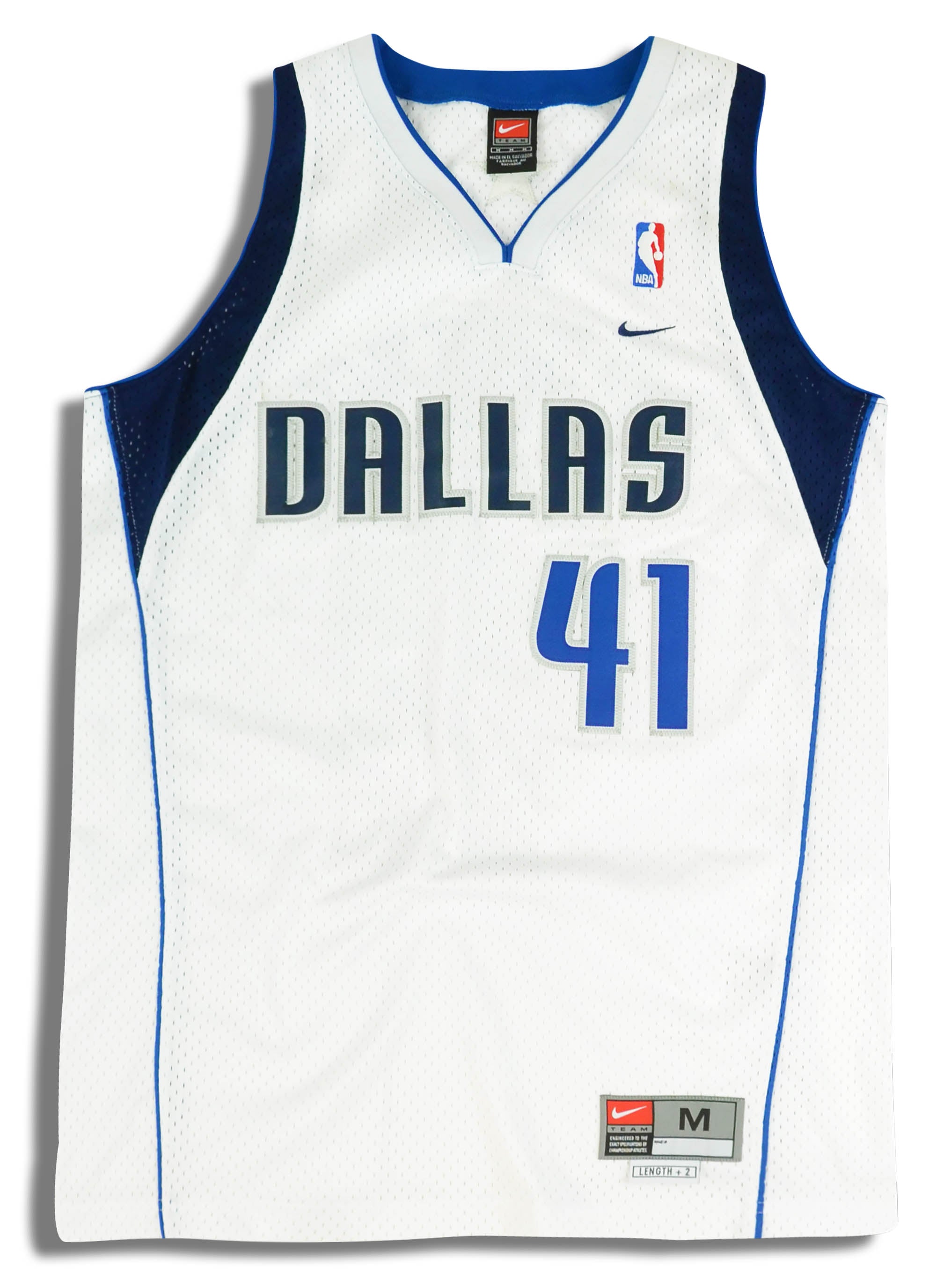 2001-04 Dallas Mavericks Nowitzki #41 Nike Swingman Jersey (Home) M