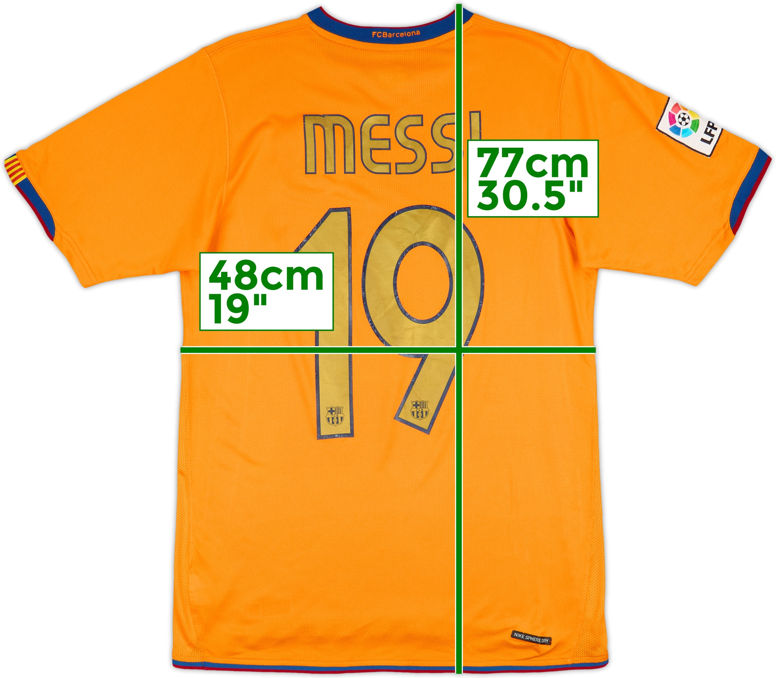 2006-08 Barcelona Away Shirt Messi #19 - 7/10 - (S)