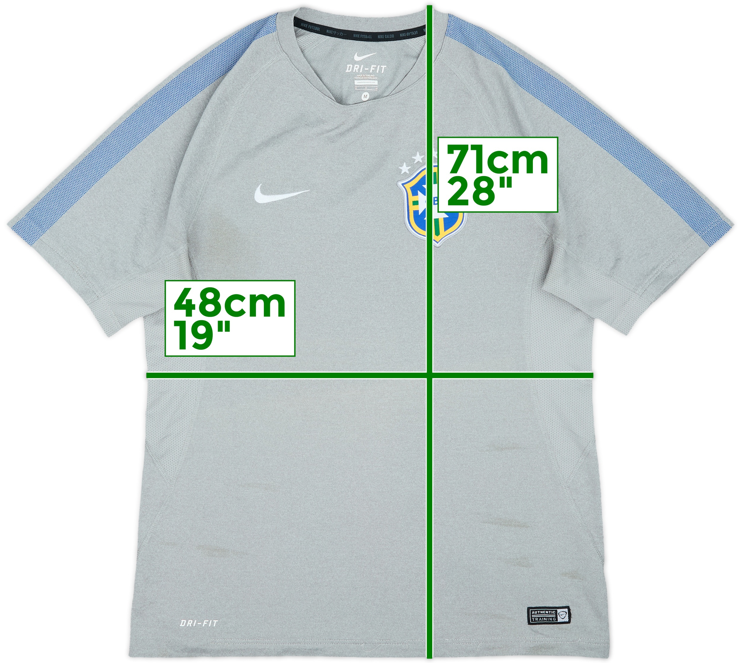 Nike製ブラジル代表シャツ 2014 ＳDri-FIT素材　ナイキ　サッカー NIKE (ナイキ) NIKE/2014ブラジル代表/オーセンティック/ホーム