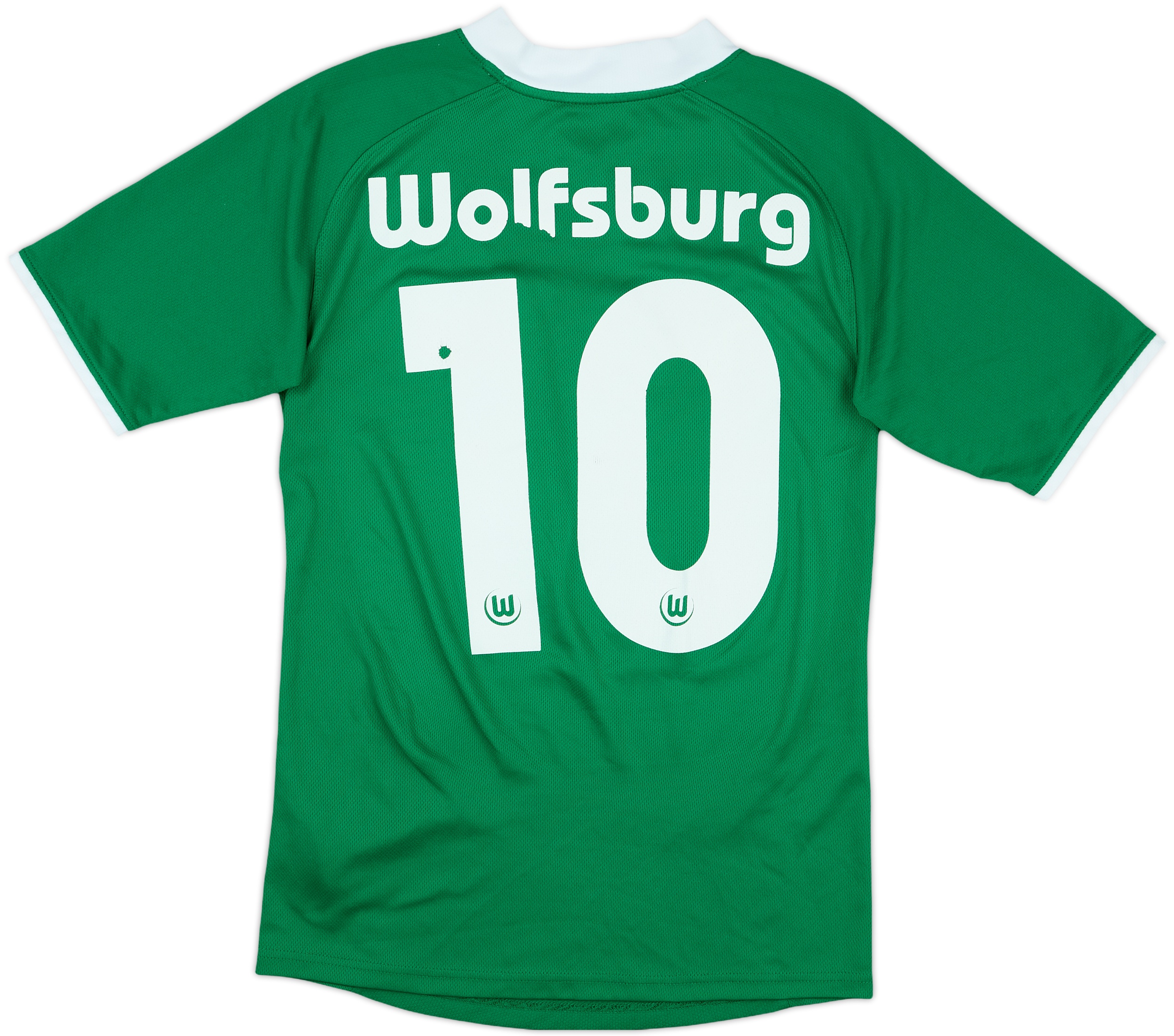 09-10 vintage CL WOLFSBURG HASEBE 13番 2009-10 Wolfsburg Home Shirt Grafite #23 - 4/10 - (L)