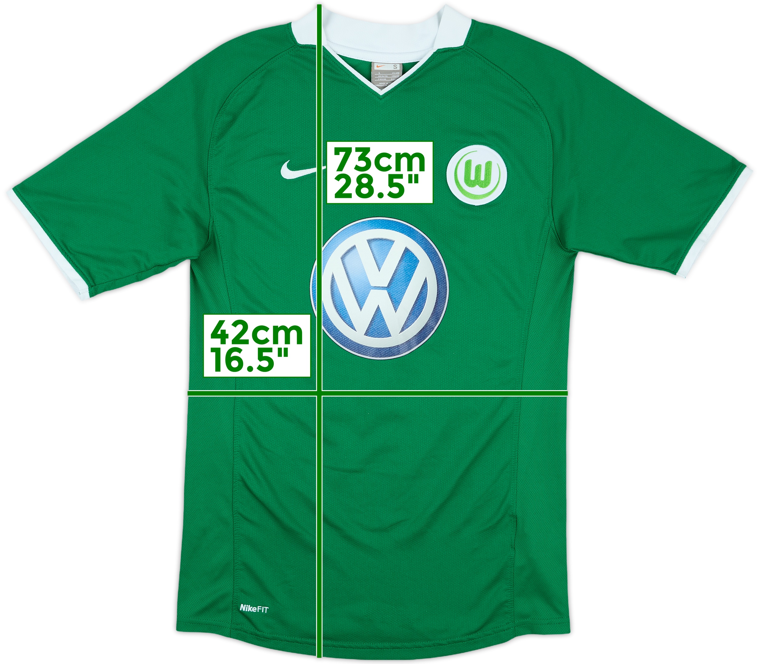 2008-09 Wolfsburg Match Issue Home Shirt #10