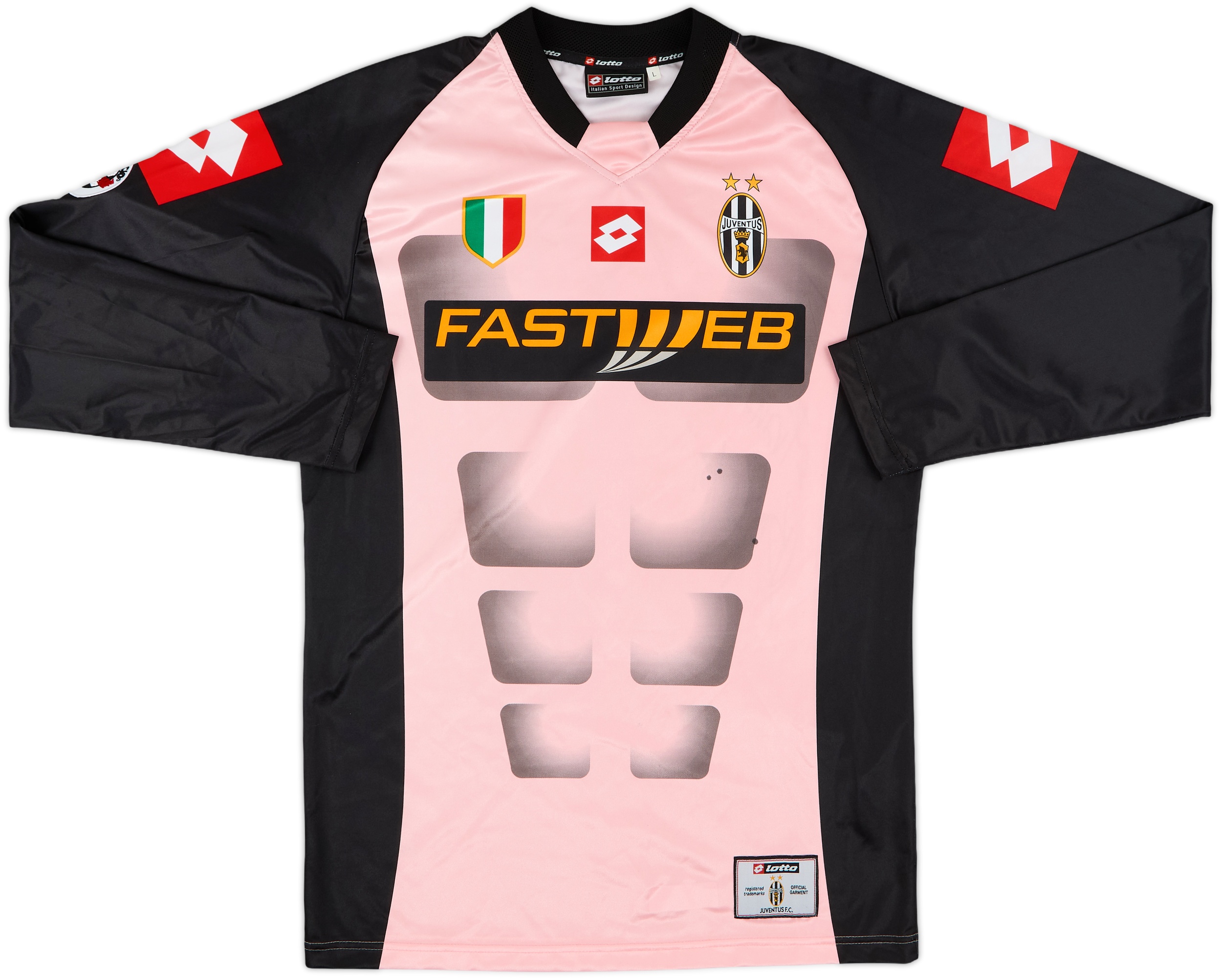 エトレア BUFFON 1 サッカーシャツ 2002-03 Juventus Signed GK Shirt Buffon #1 - 8/10 - (L)