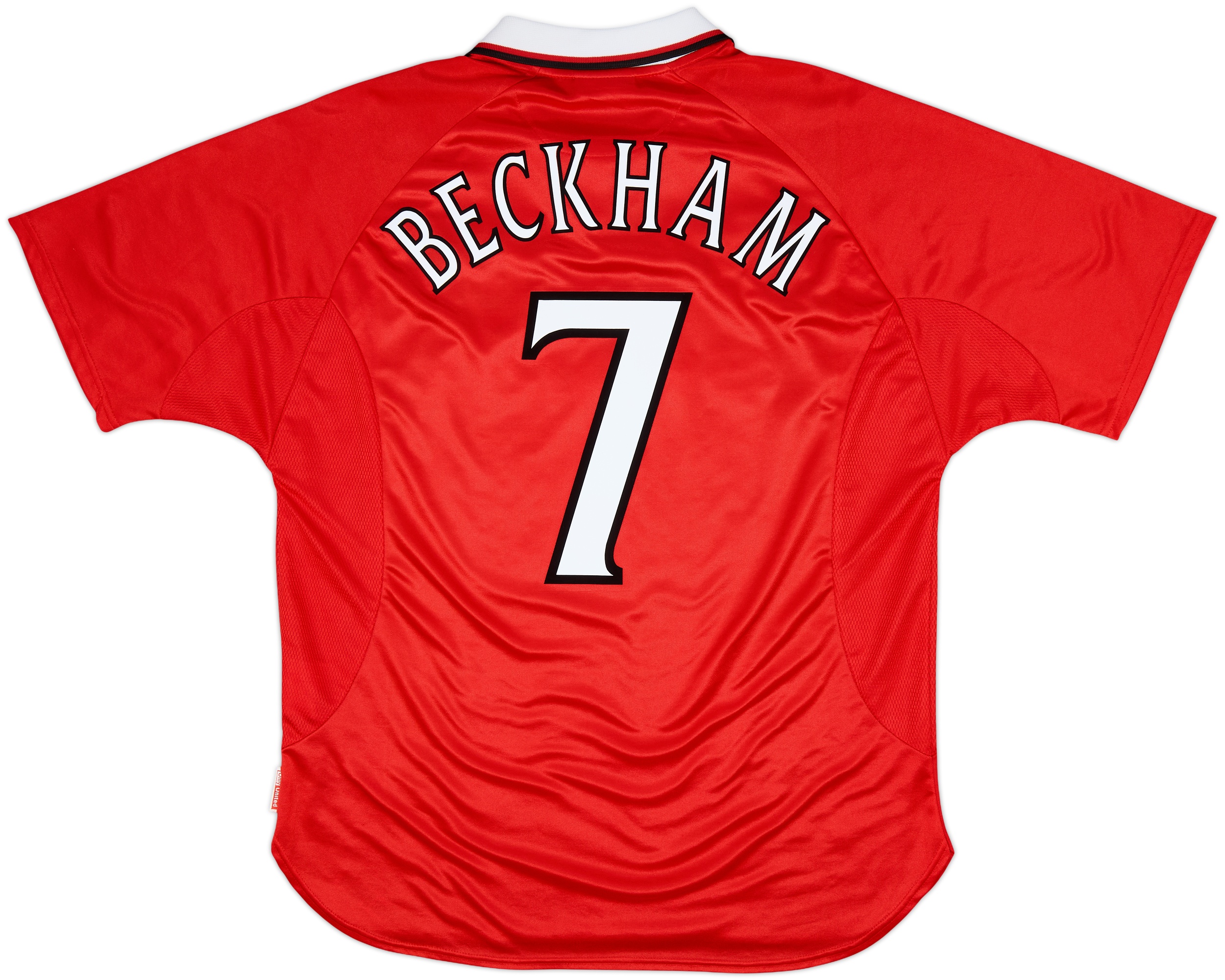 99/00 manchester united ユニフォーム　Mサイズ Manchester United 1999-00 Home Football Jersey BECKHAM #7 Men's L