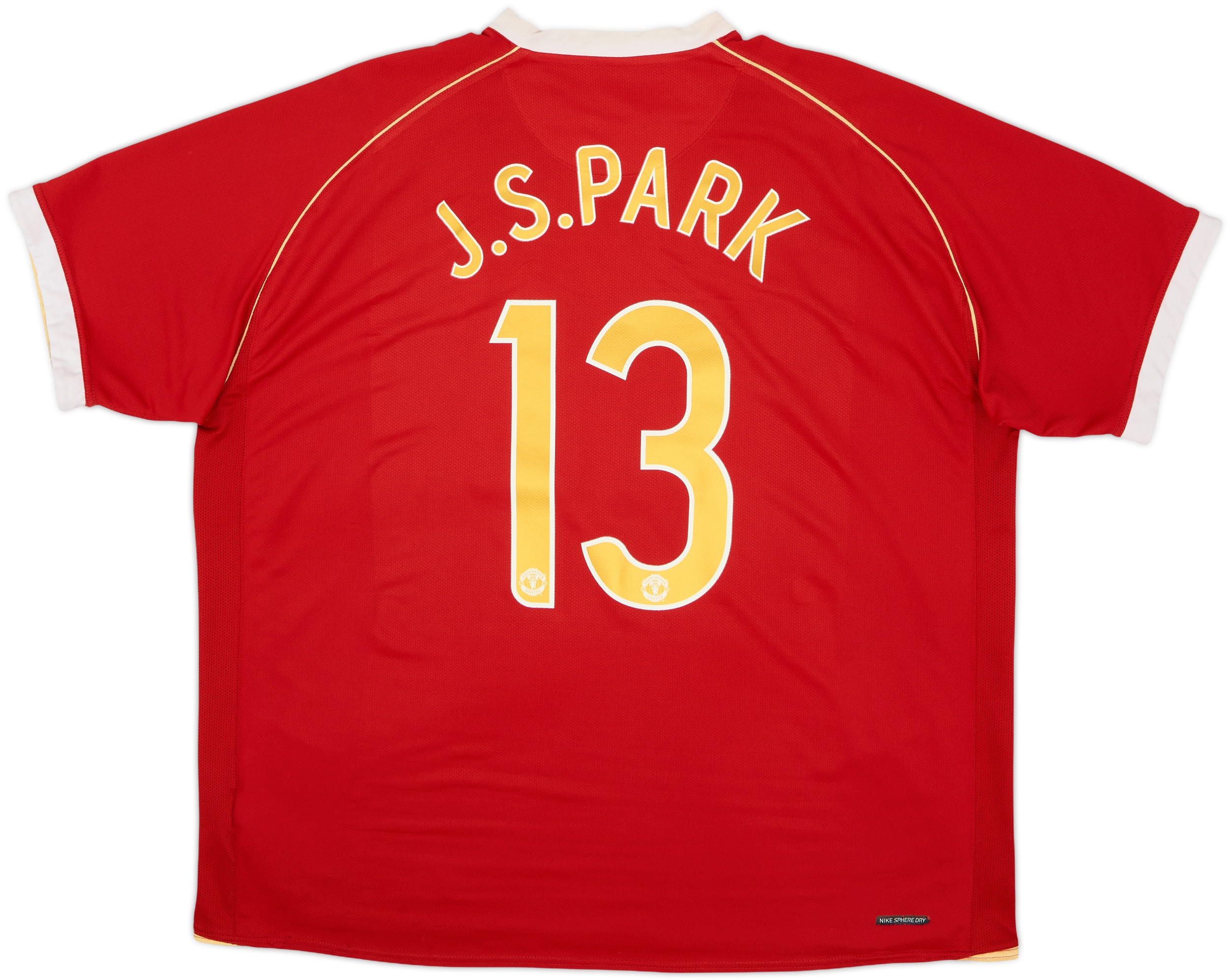 2006-07 Manchester United Home Shirt J.S.Park #13 - 6/10 - (3XL)