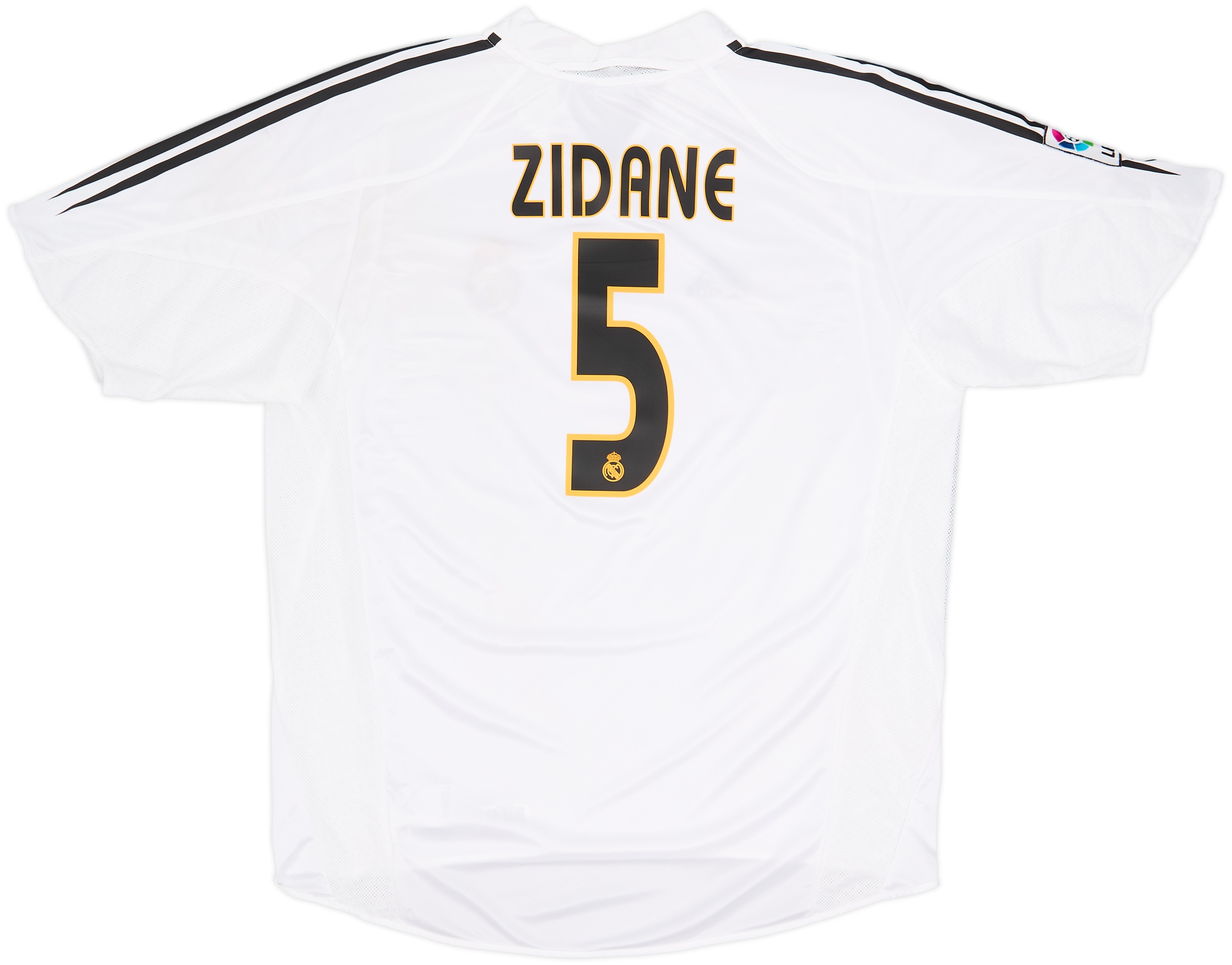 レアル・マドリード ZIDANE 5番 シャツ　ジダン　サッカー　ユニフォーム 2004-05 Real Madrid Home Shirt Zidane #5 - 10/10 - (XL)