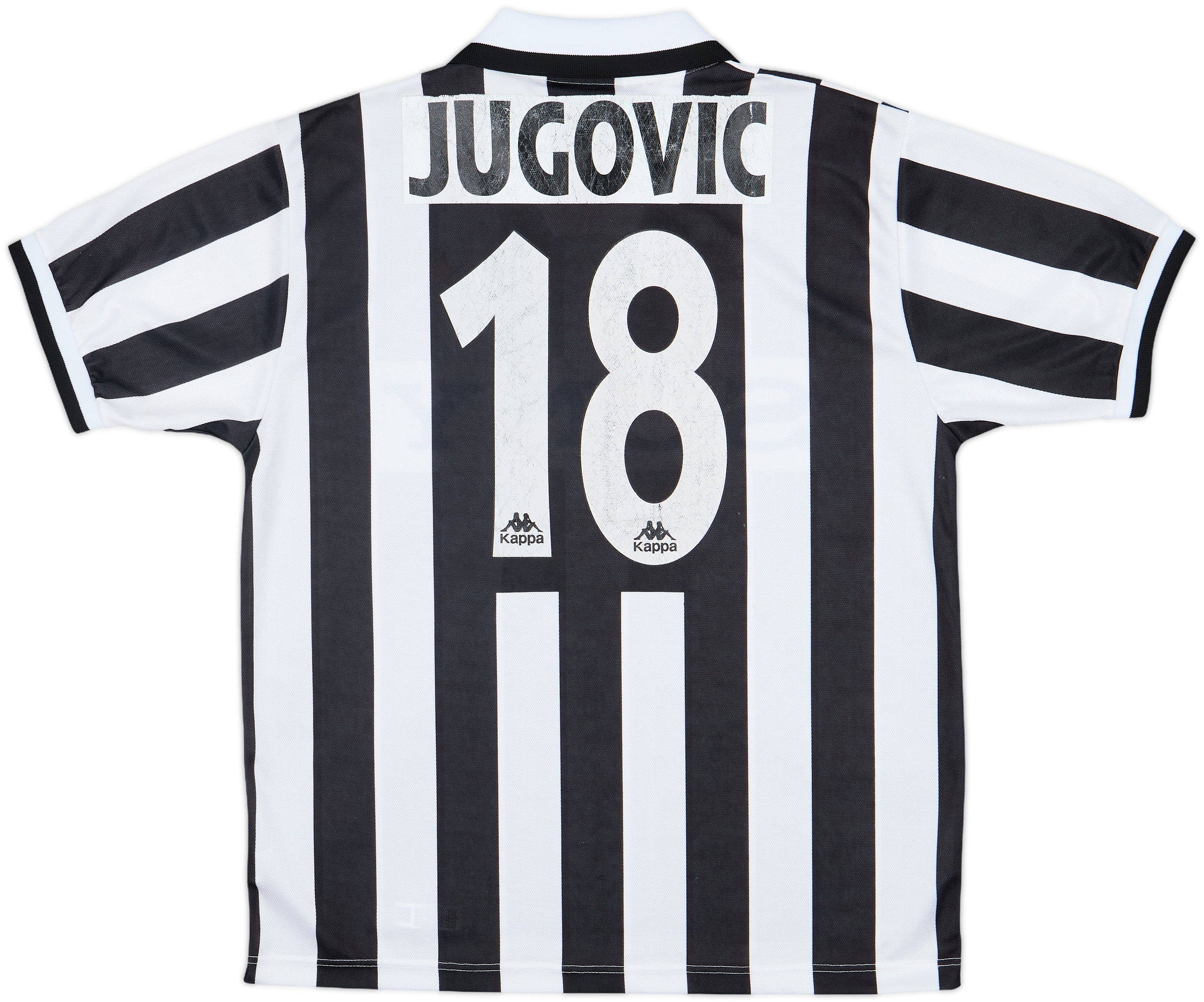 1995-97 Juventus Home Shirt Jugovic #18 - 6/10 - (L)