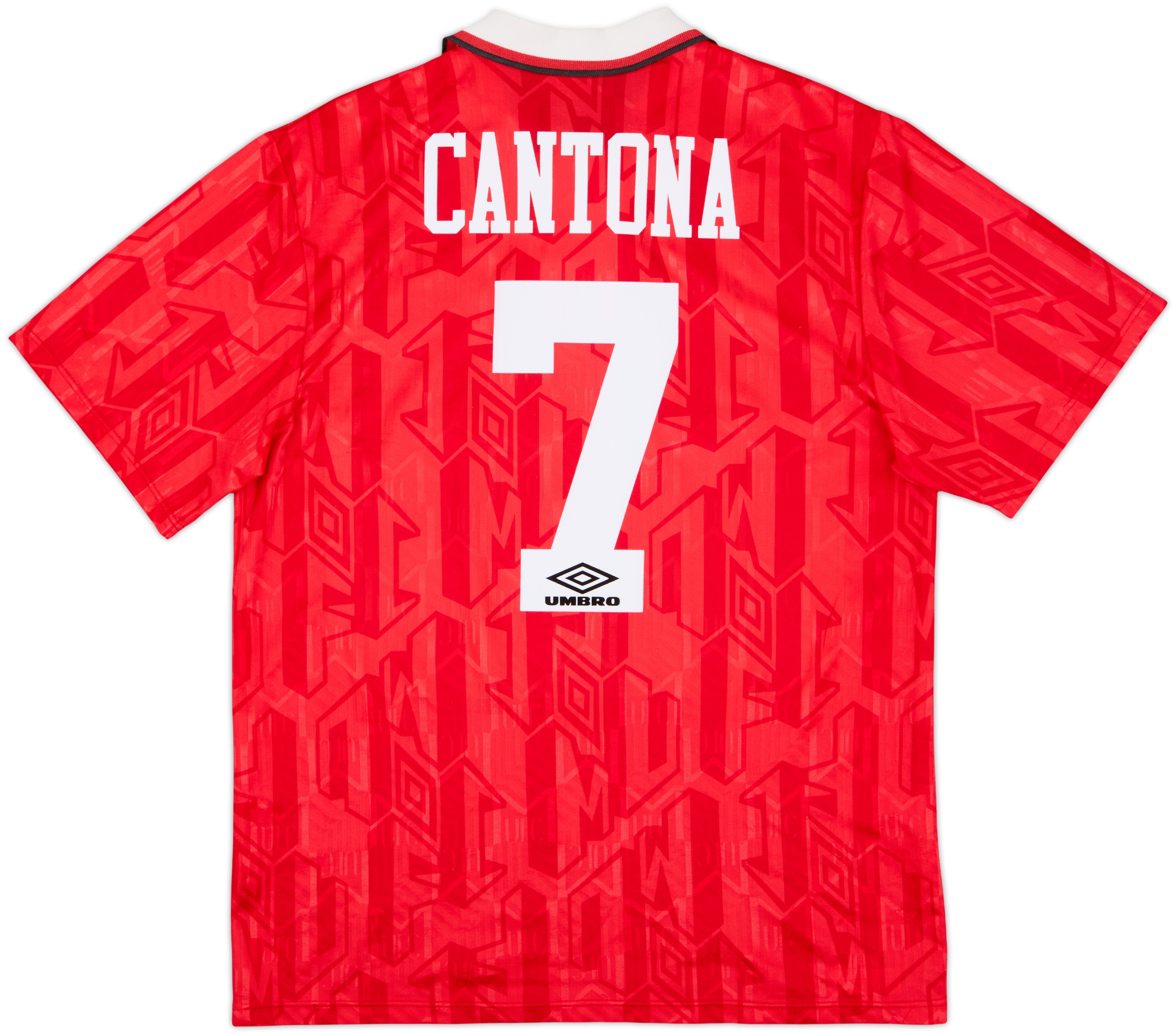 ウェア UMBRO Manchester United 92-94  kit 1992-94 Manchester United Home Shirt Cantona #7 - 8/10 - (L)