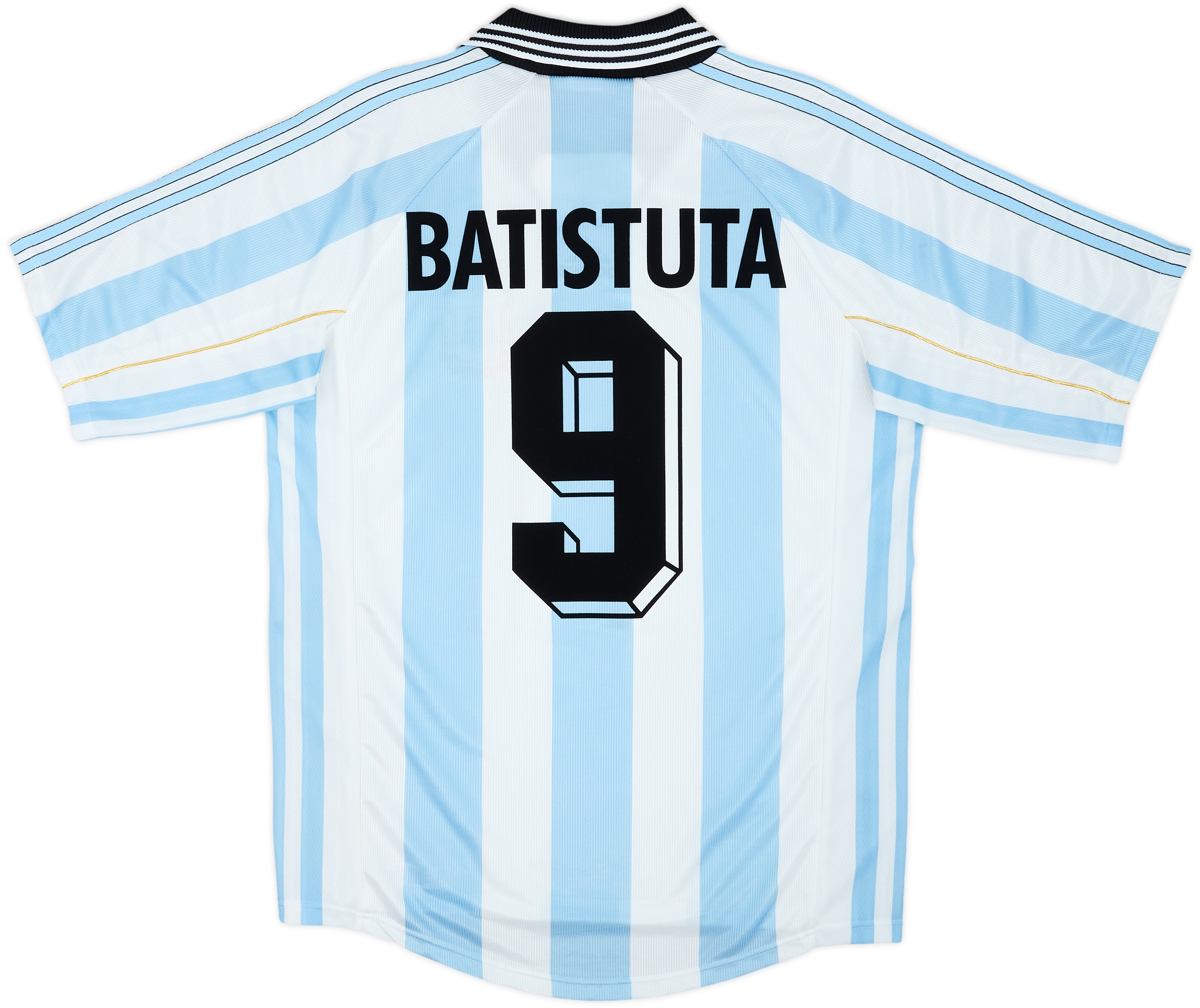 アルゼンチン BATISTUTA 9番 1998-99 Argentina Home Shirt Batistuta #9 - 10/10 - (M)