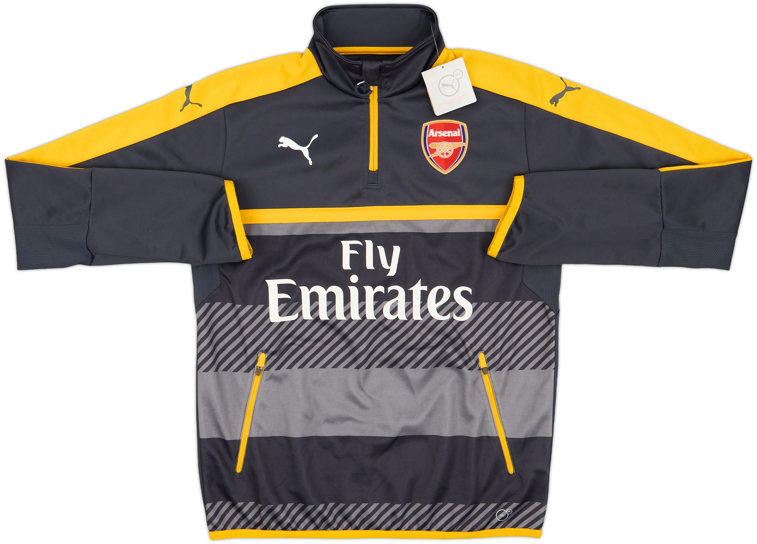 2016-17 Arsenal Puma 1/4 Zip Sweat Top (M)