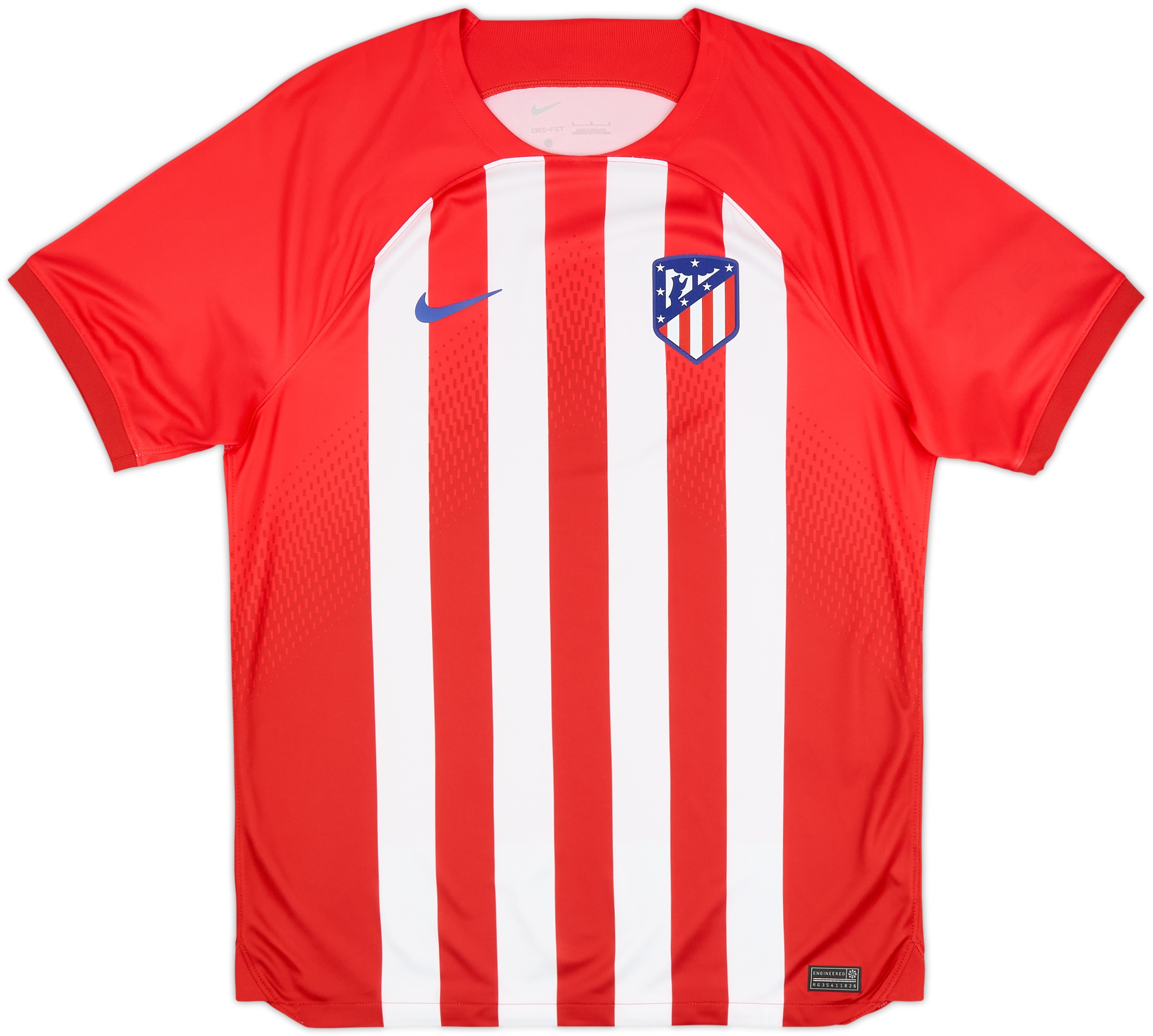 Nike Atlético Madrid シャツ 赤/白 2023-24 Atletico Madrid Home Shirt